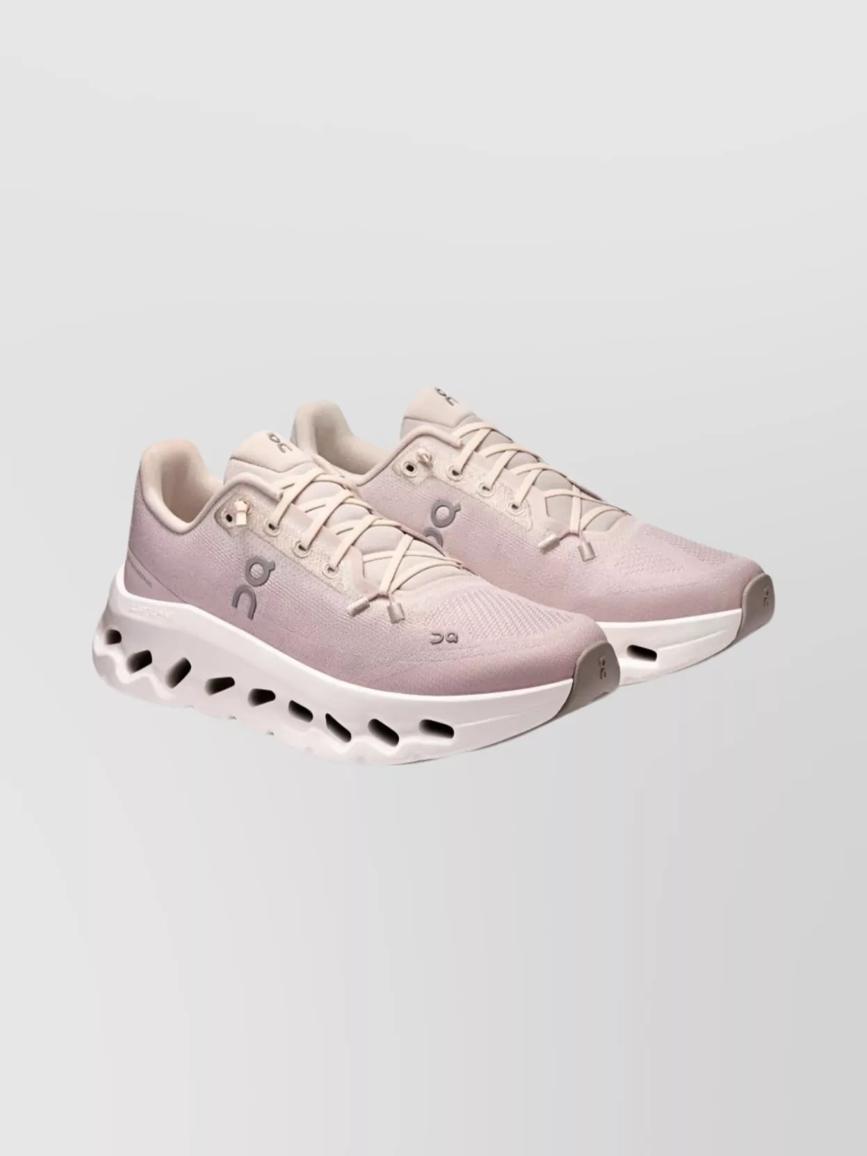 On Running Casual Sneakers With Mesh Upper And Rubber Outsole In Pink