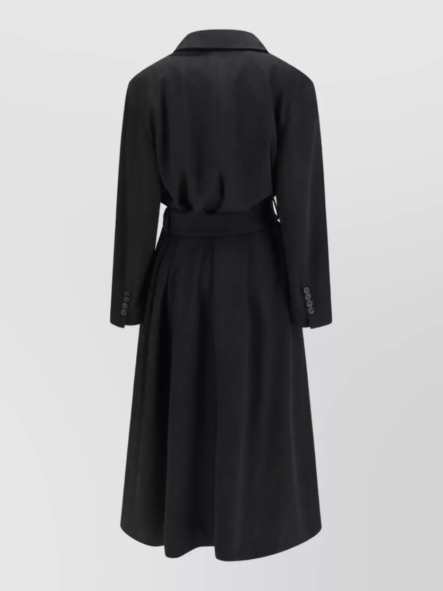 Dolce&Gabbana Virgin Wool Belted Long Coat