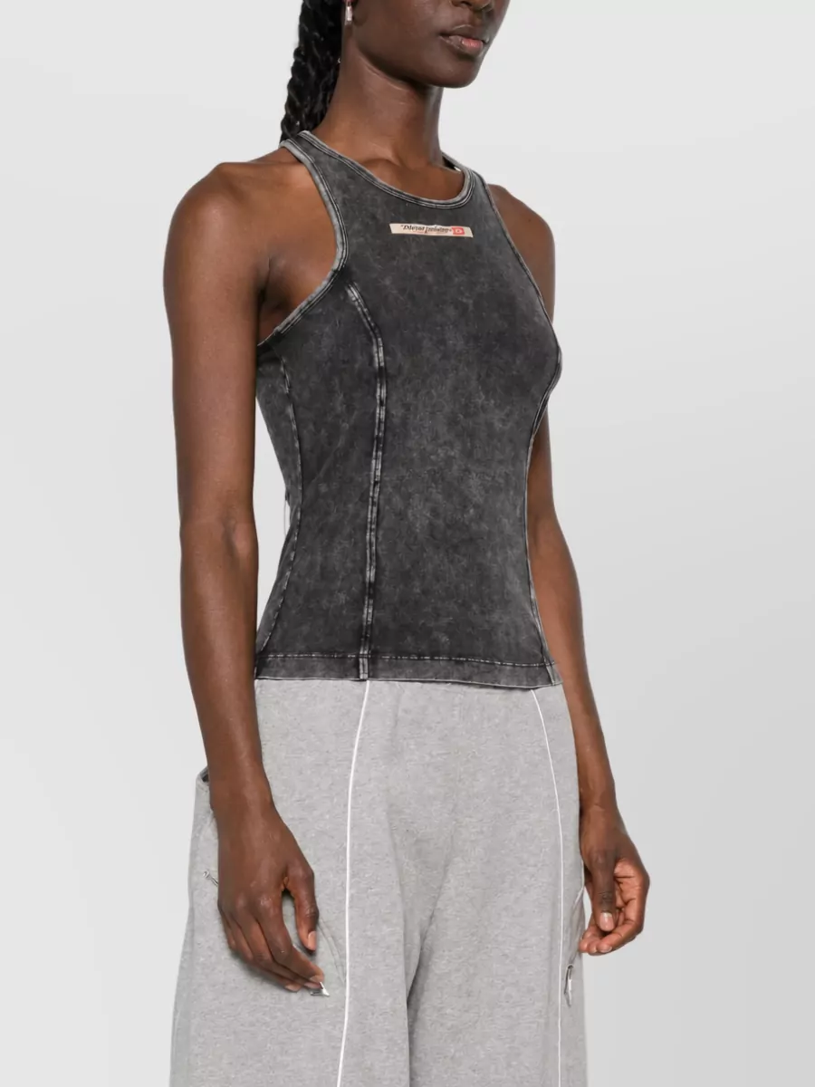 Diesel Sleeveless Crew Neck Tank Top