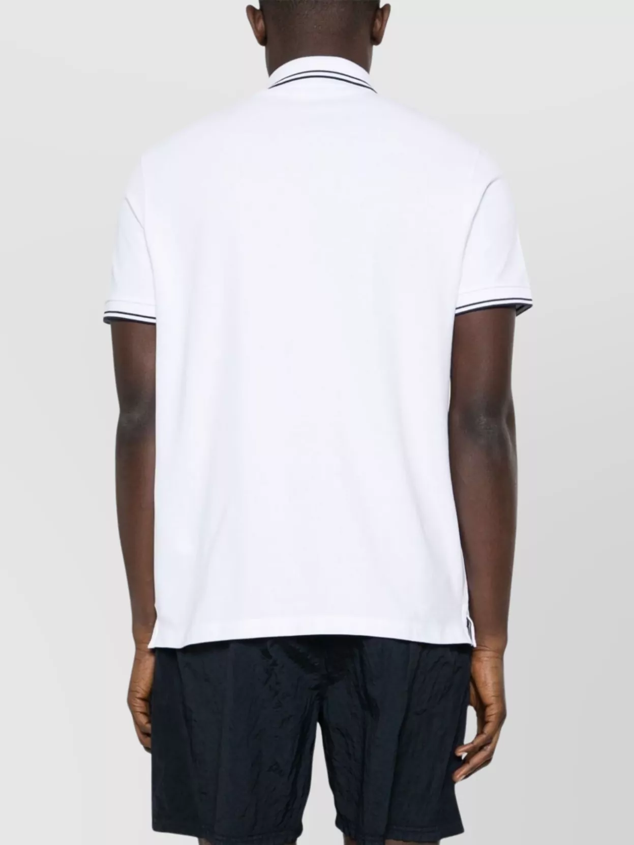 Stone Island Logo Cotton Polo Shirt