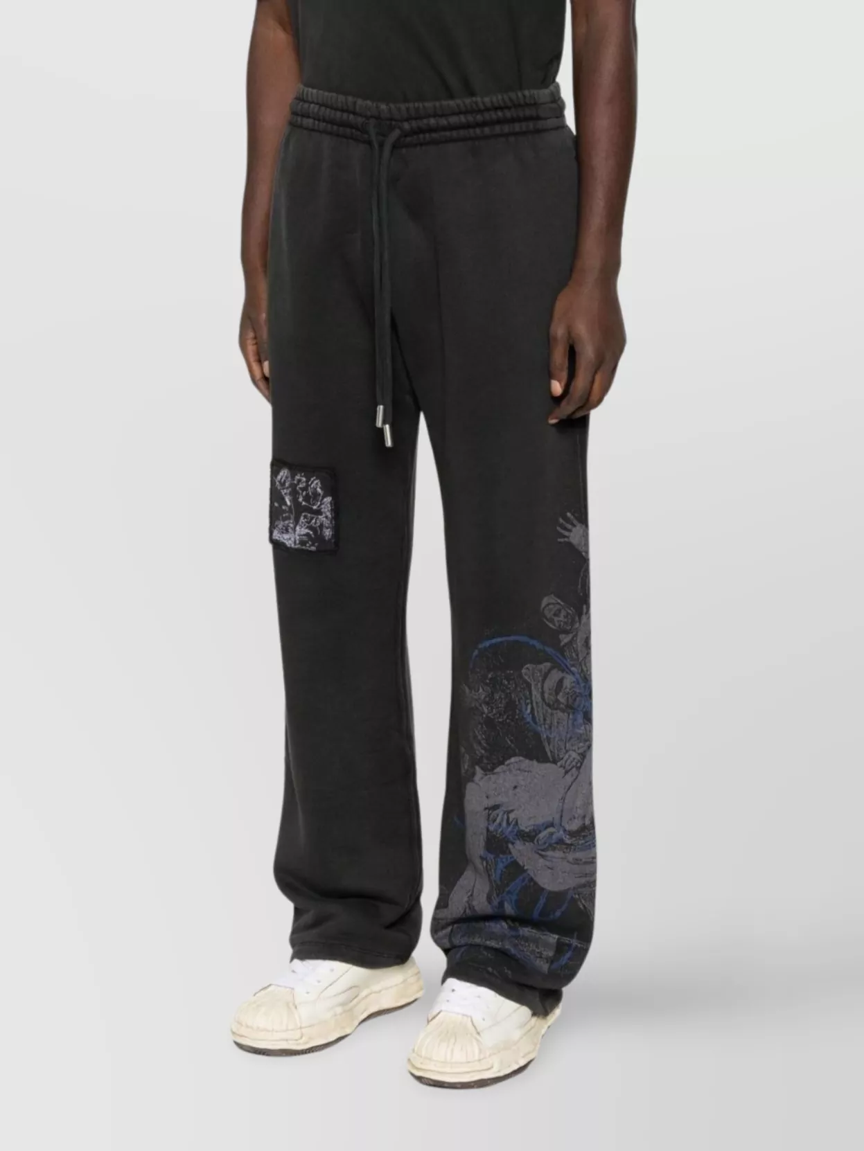 Off-White Graphic Print Sweatpants Side Pockets