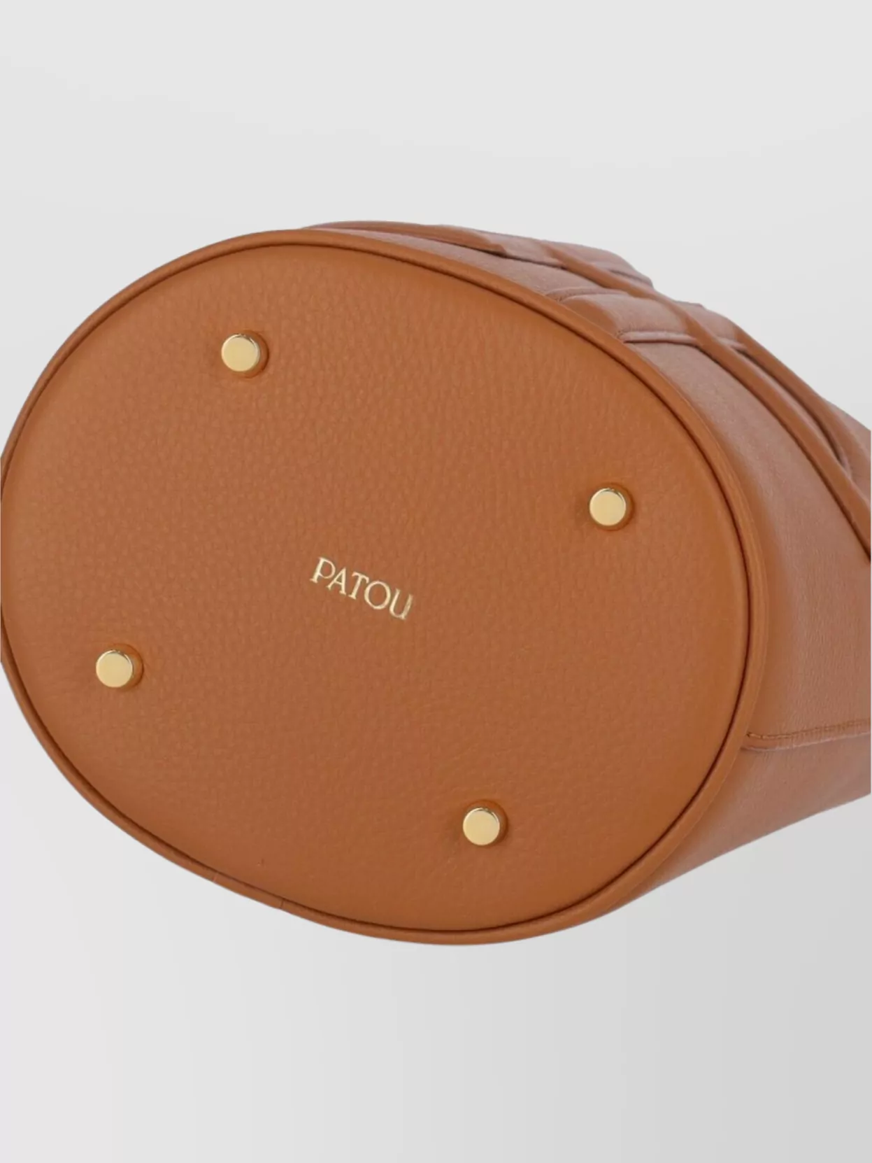 Patou Bucket Bag With Top Handle And Adjustable Strap