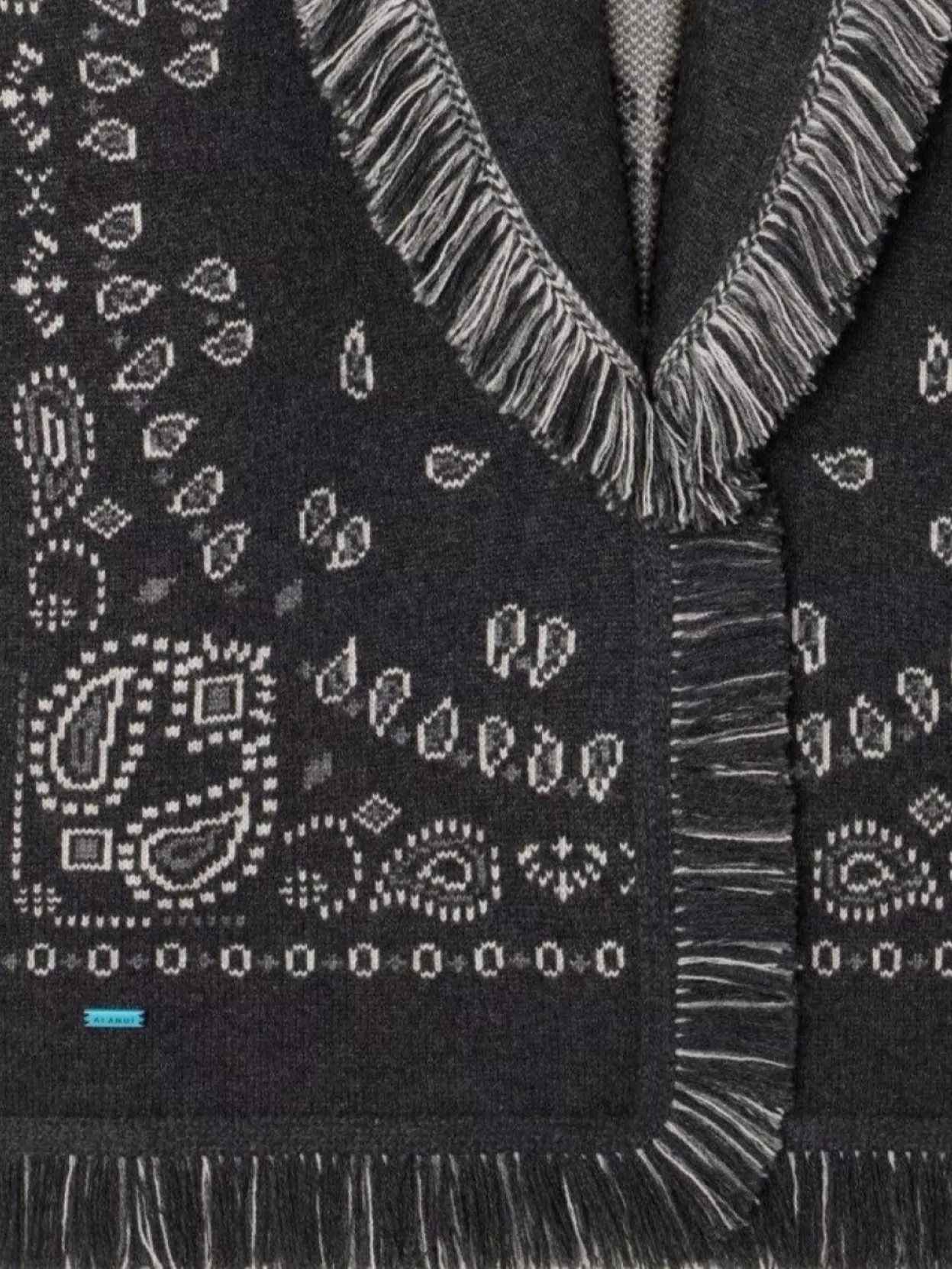 Alanui Fringed Belted Long Shawl Collar Cardigan