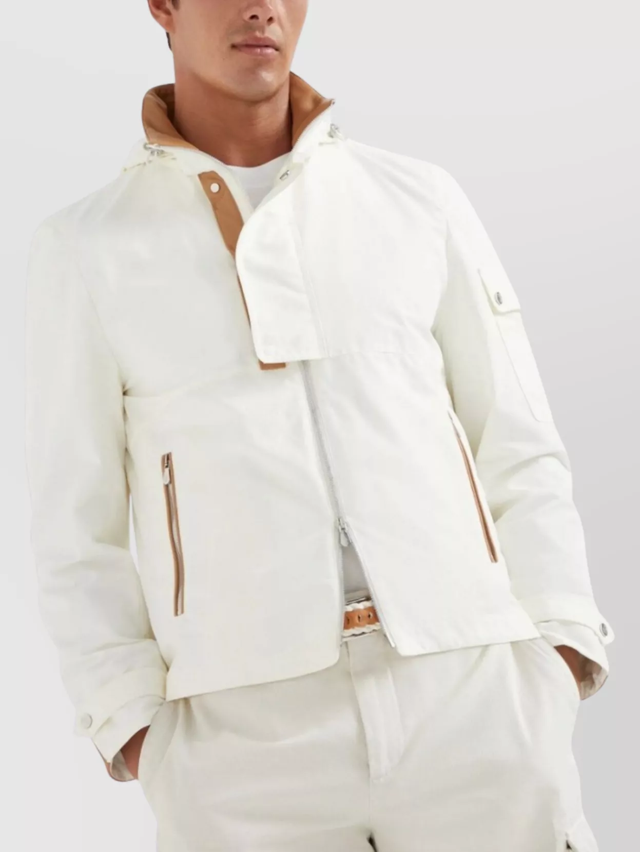 Brunello Cucinelli Water Resistant Jacket Adjustable Hem