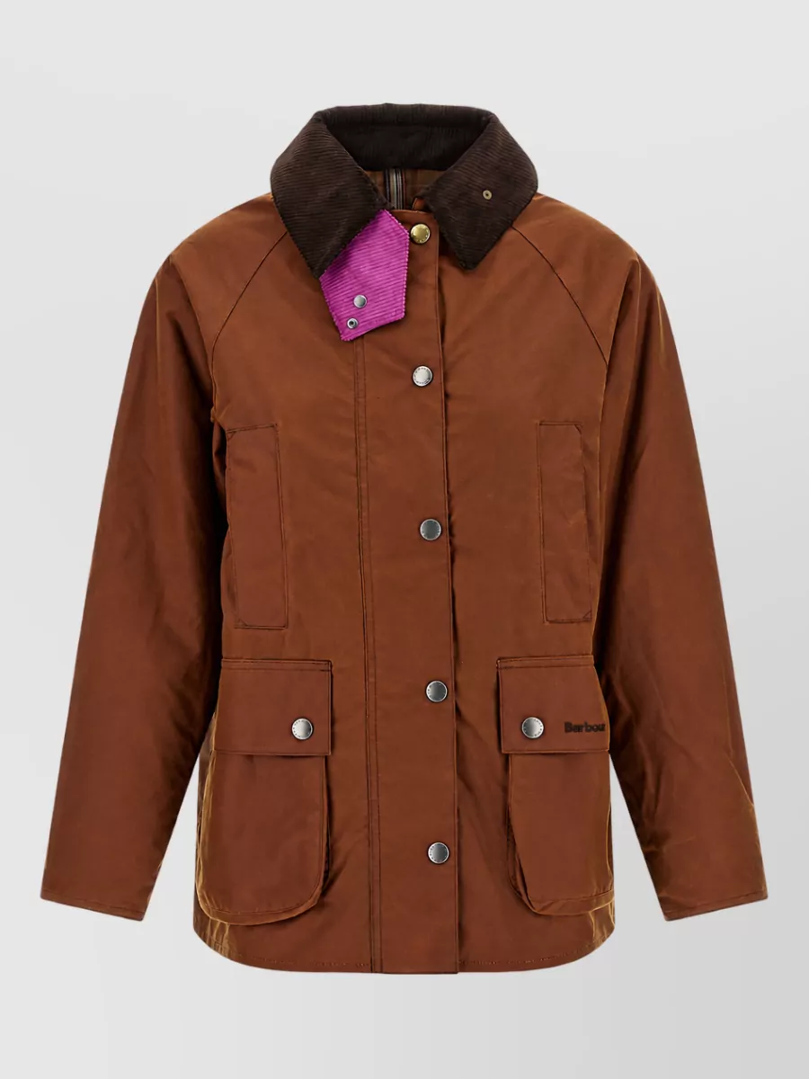 Barbour Waxed cotton single breasted coat
