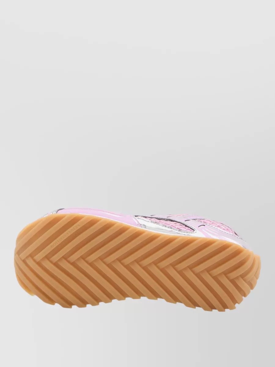 Bottega Veneta Orbit Mesh Technical Fabric Lace Up Sneakers