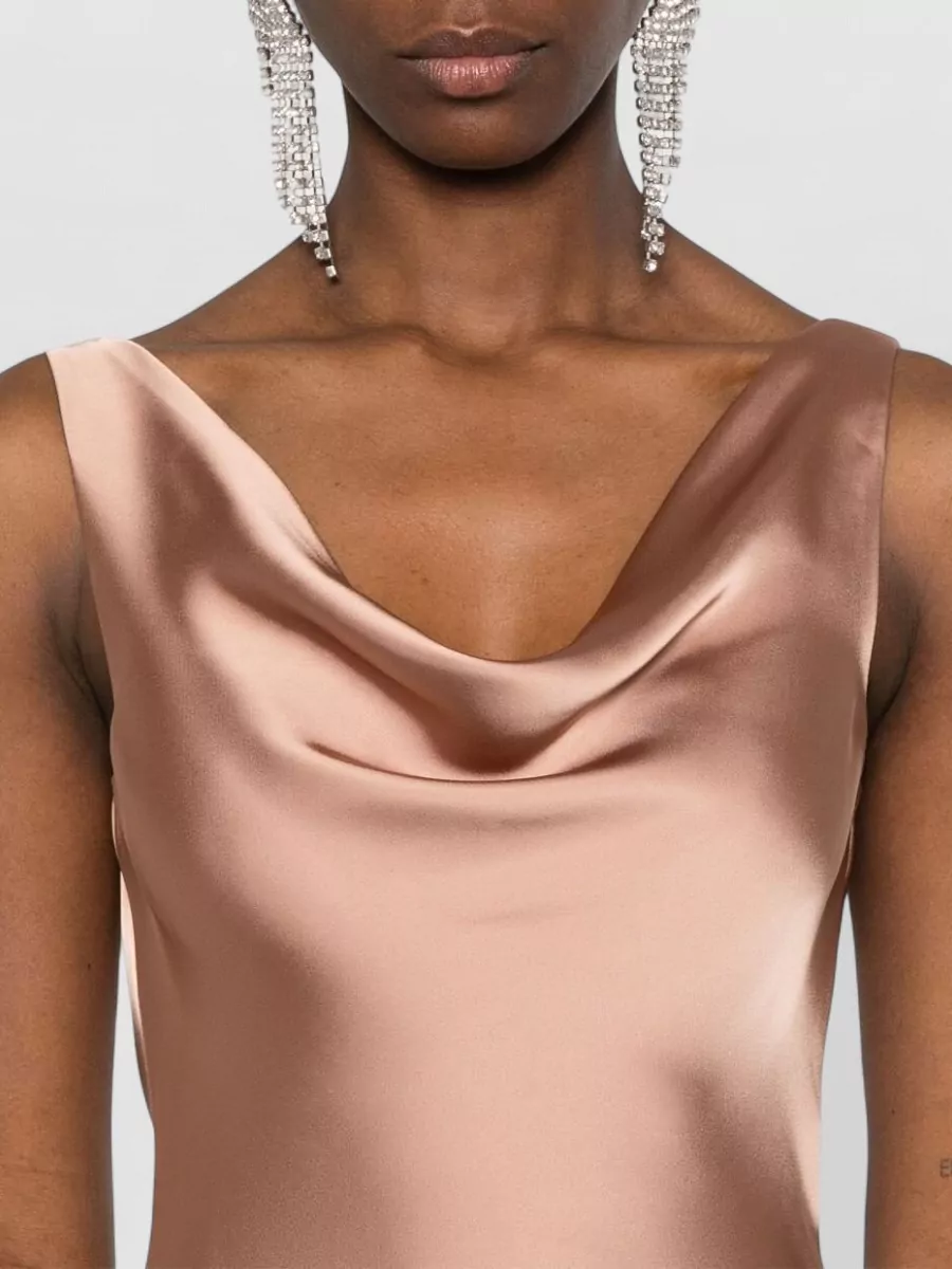Norma Kamali Sleeveless Cowl-Neck Maxi Dress