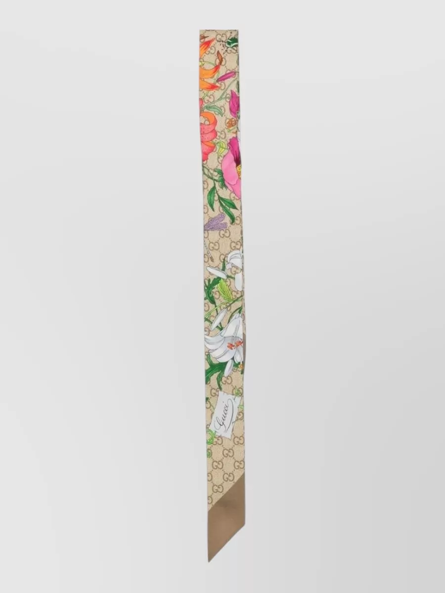 Gucci Silk Floral-Print Foulard