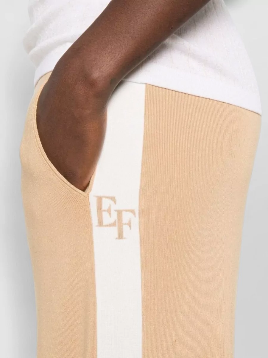 Elisabetta Franchi Logo Knit Trousers