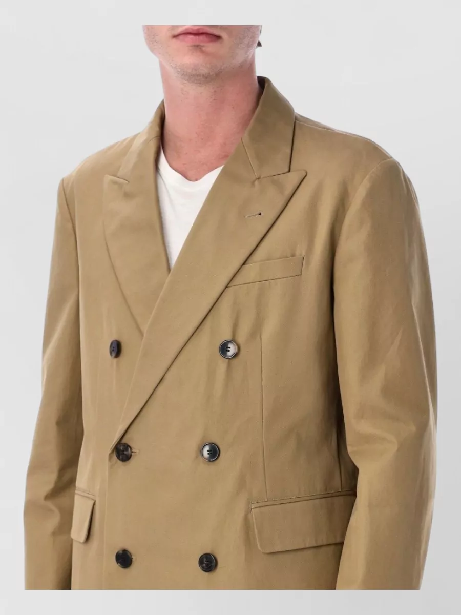 Dries Van Noten Cotton Double-Breasted Blazer