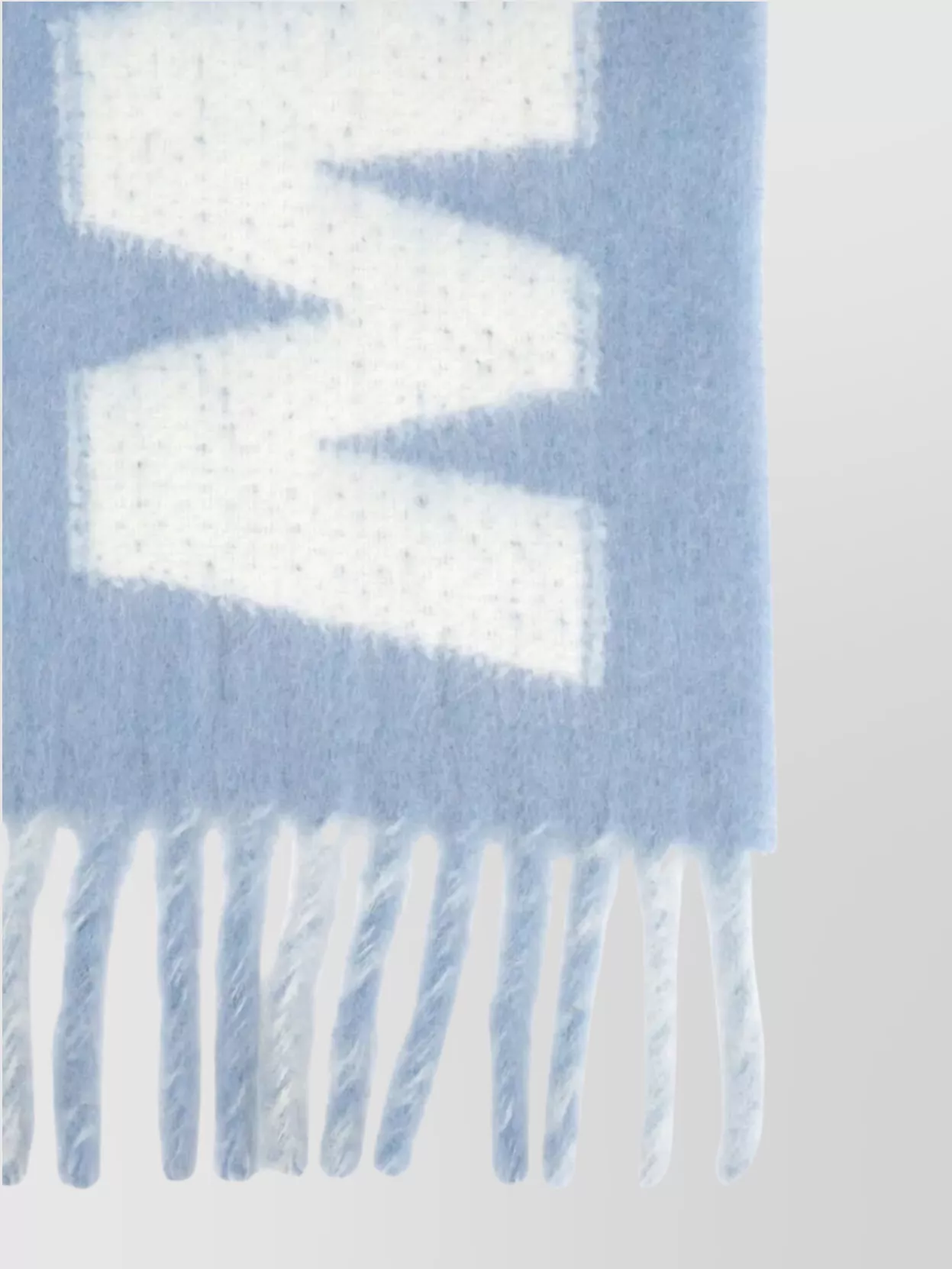 Marni Soft Fringed Striped Scarf