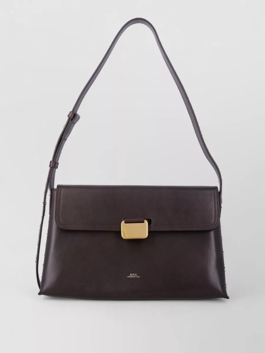 A.P.C. sac simone leather shoulder bag