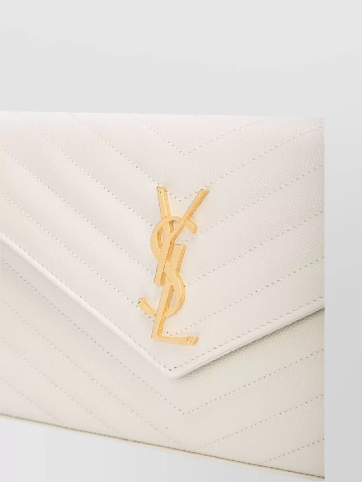 Saint Laurent Quilted Envelope Cross-Body Bag Chain