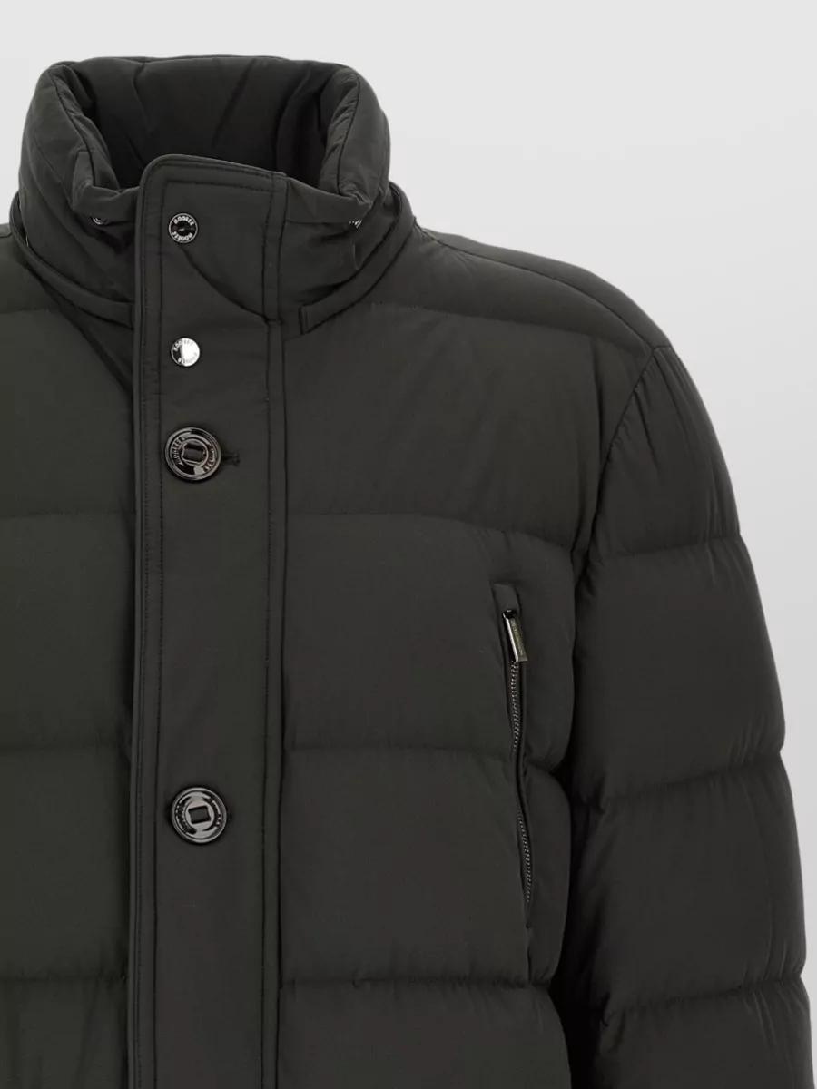 Moorer Wool Cashmere Quilted Down Padded Coat