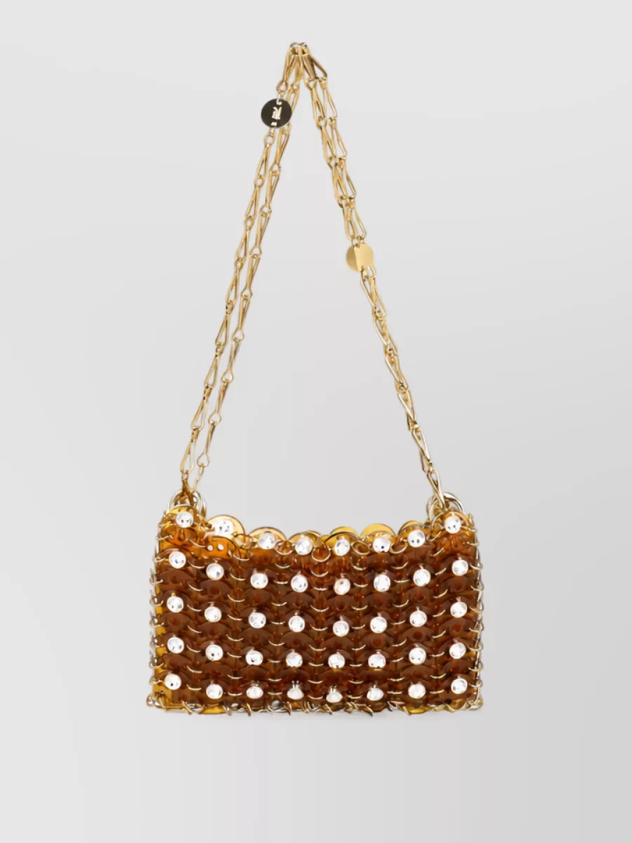 Paco Rabanne 1969 Chain Mail Nano Crystal Clutch Bag
