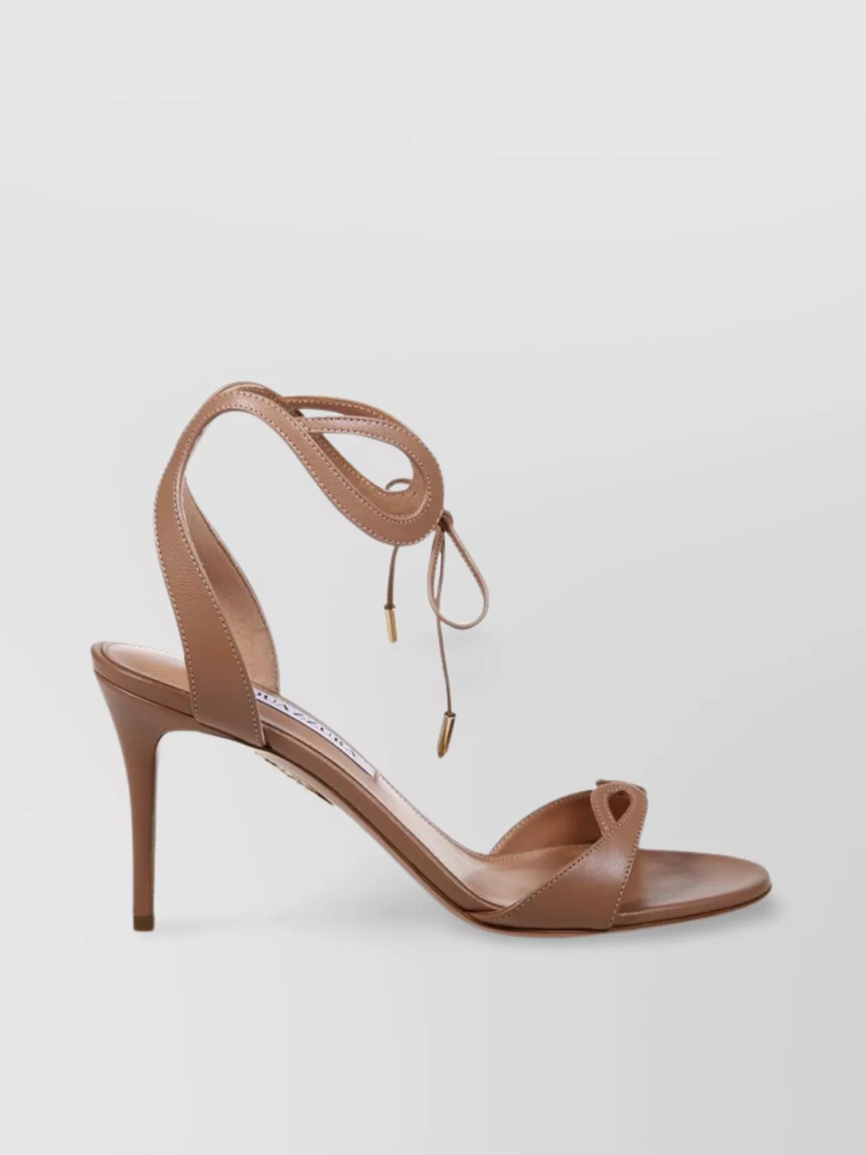 Aquazzura Open Toe Leather Sandal 85