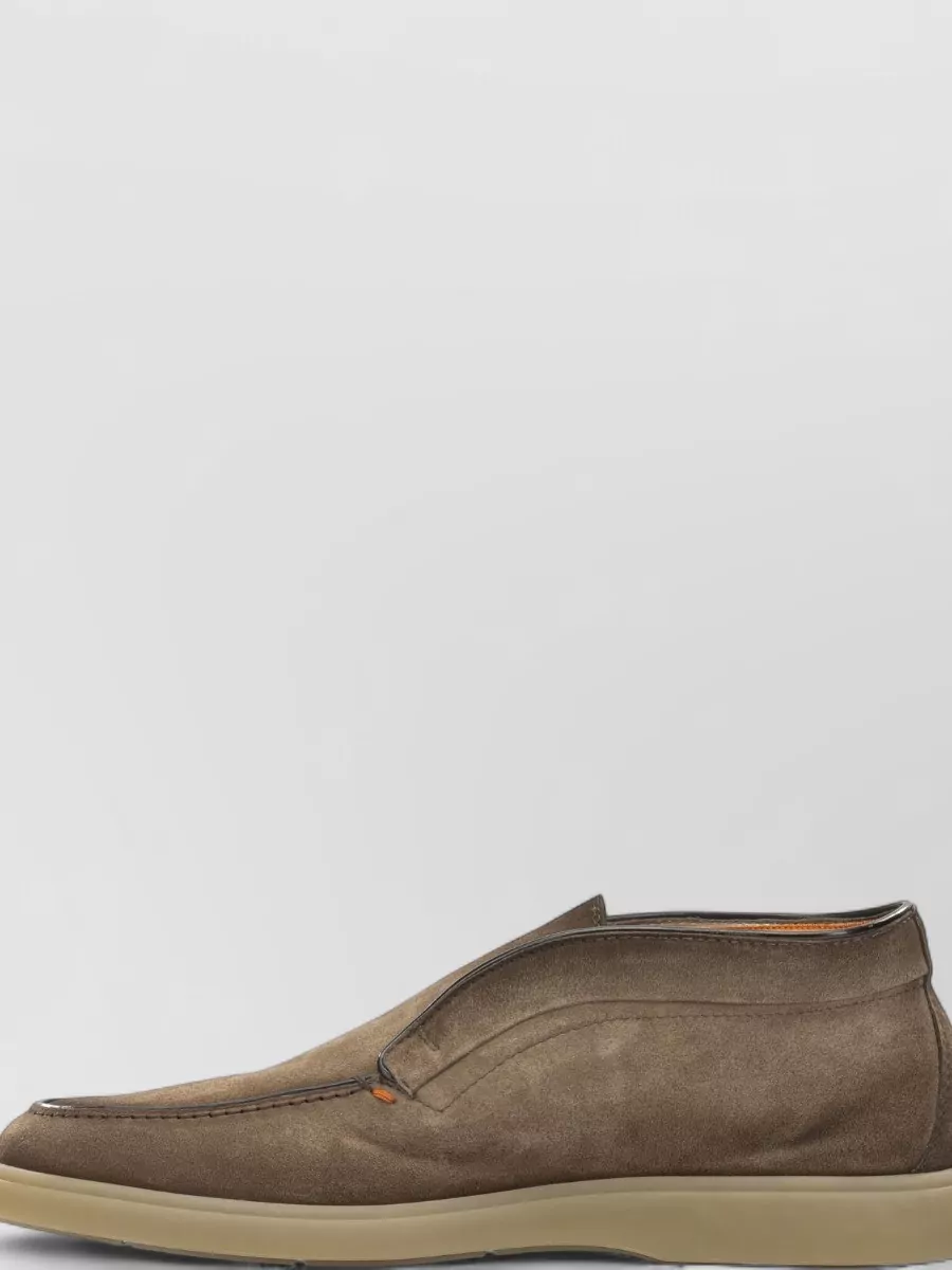 Santoni Suede Leather Loafers