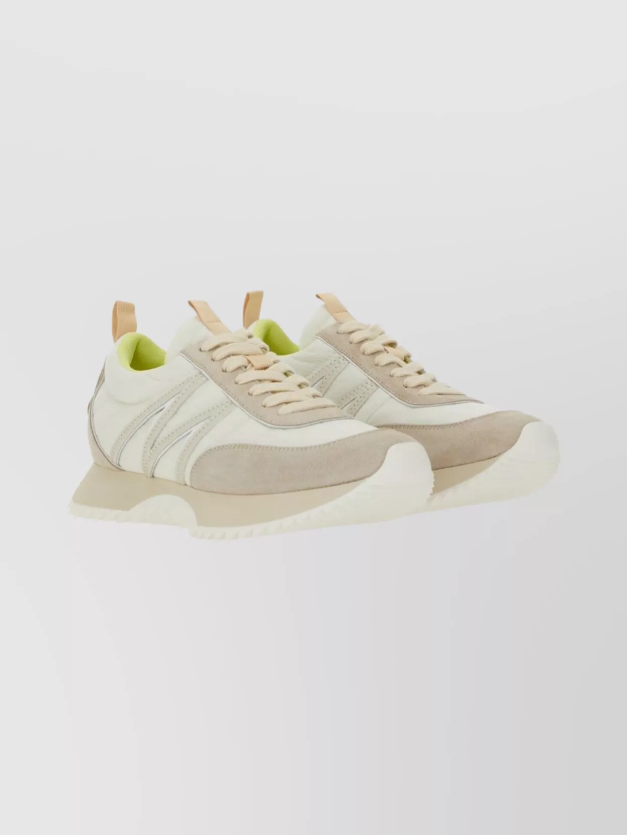 Moncler Pacey Sneakers With Contrast Sole And Padded Collar