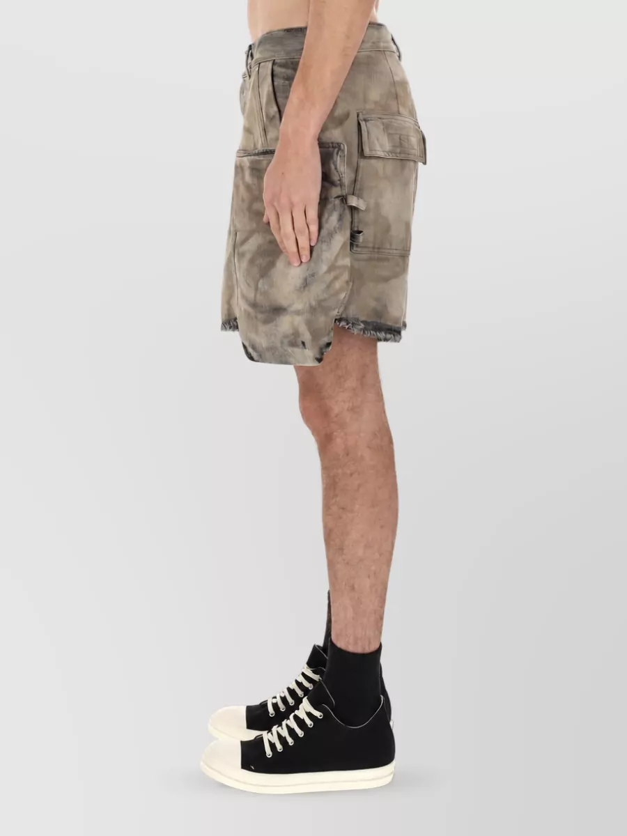 Rick Owens Drkshdw Cotton Cargo Shorts