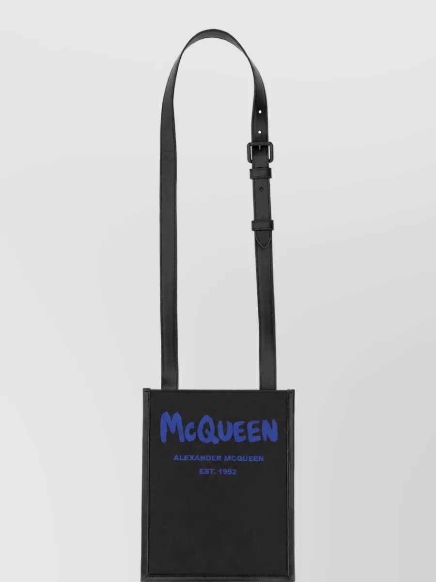 Alexander McQueen logo smartphone bag