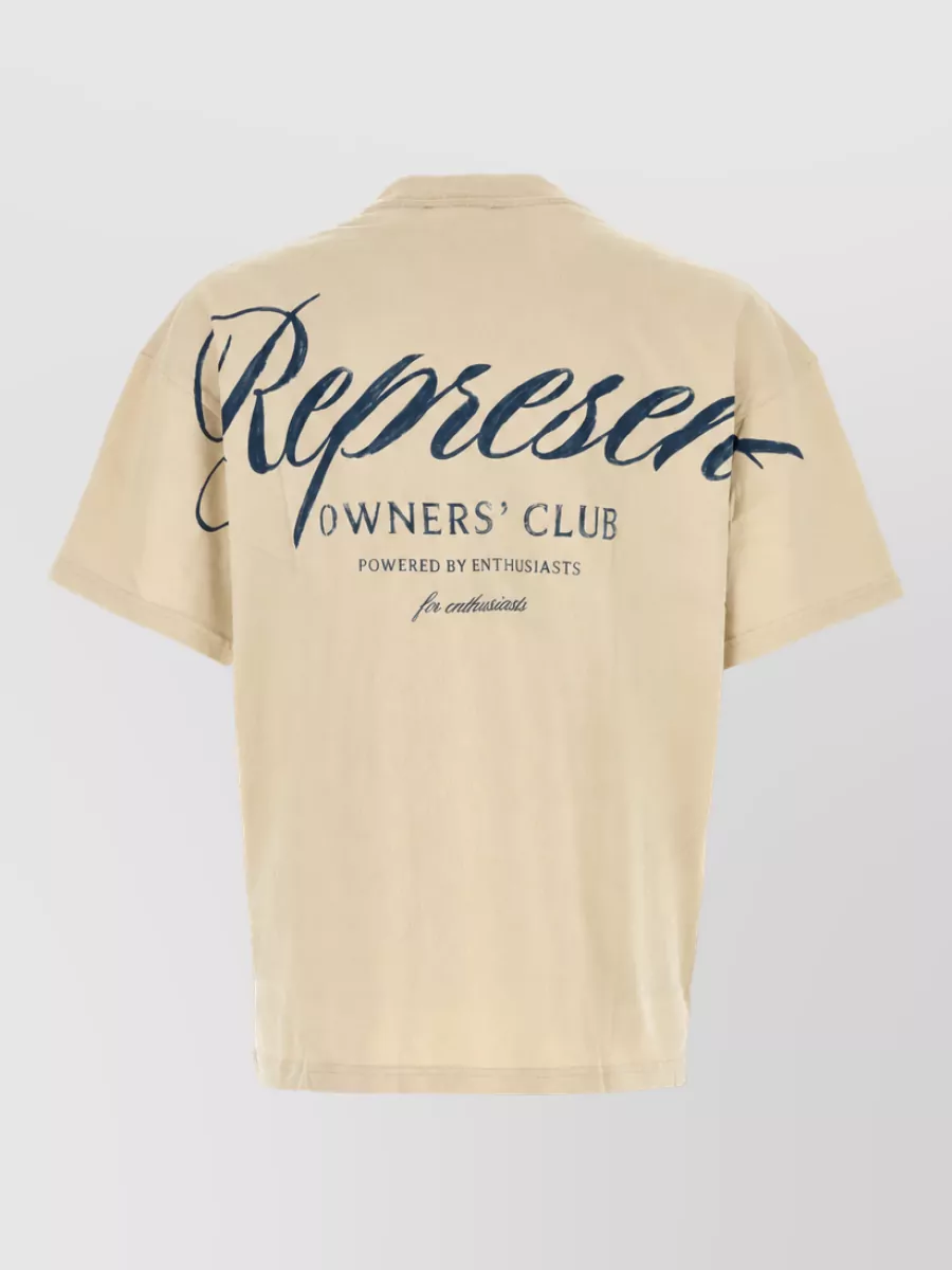 Represent Cotton Logo-Print T-Shirt