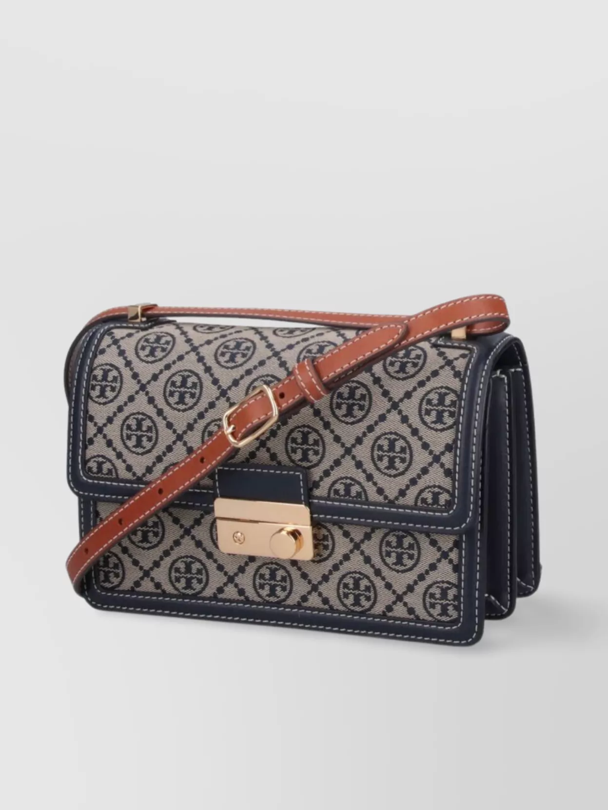 TORY BURCH SHOULDER BAG WITH ADJUSTABLE STRAP AND GOLD-TONE HARDWARE