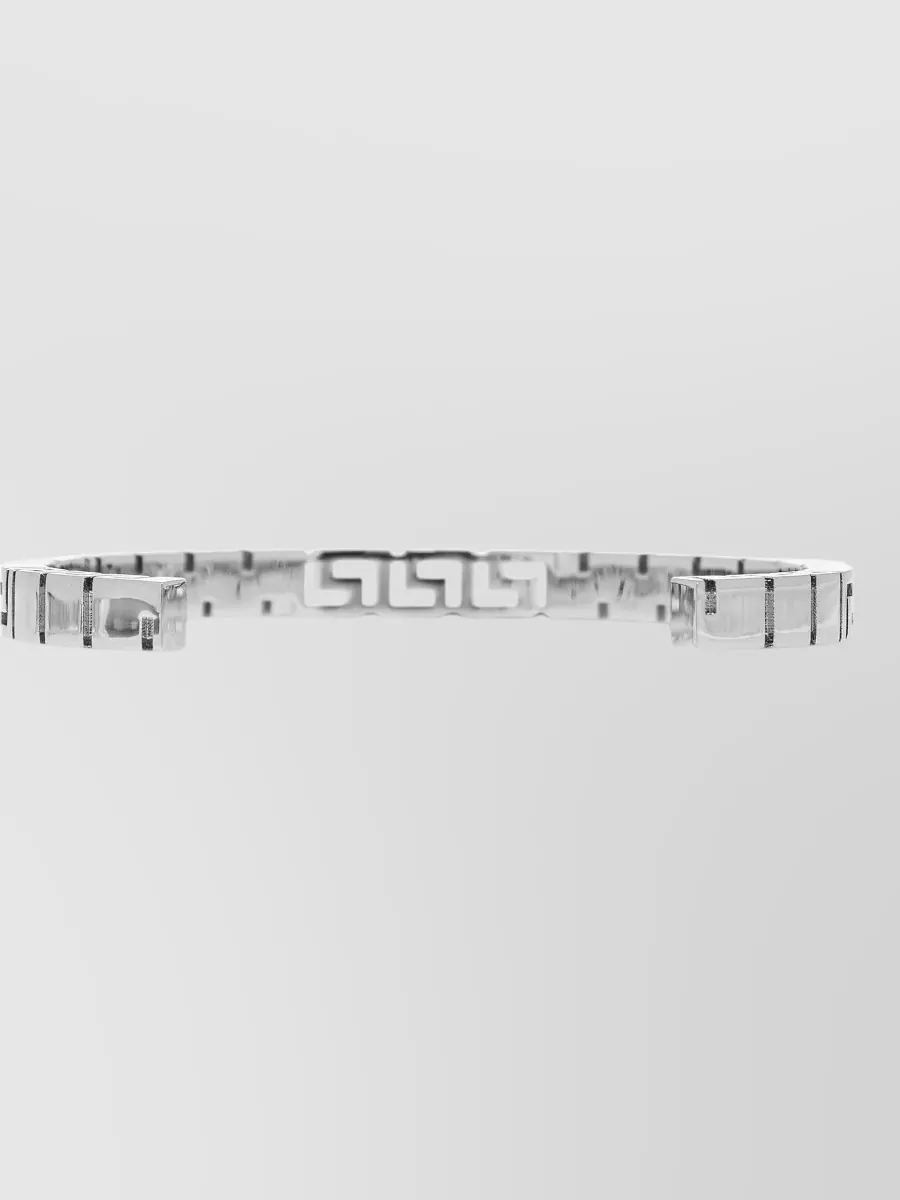 Versace Metal Geometric Open Cuff Bracelet Design