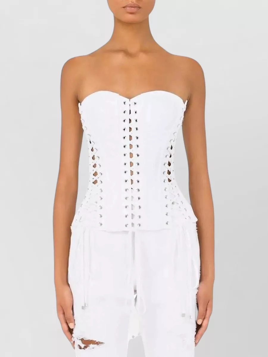 Dolce&Gabbana Paneled sleeveless bustier top