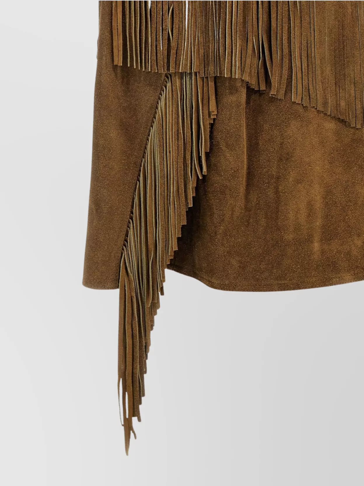 Isabel Marant 'fabie' suede jacket fringe single-breasted