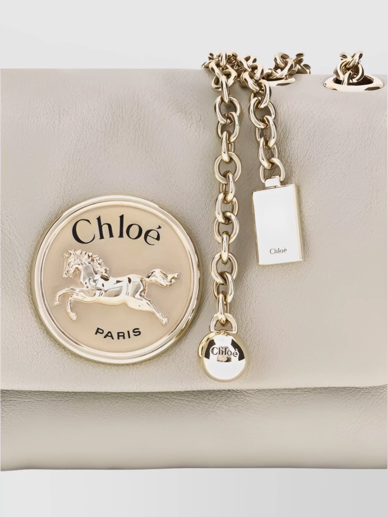Chloé Leather Chain Strap Shoulder Bag