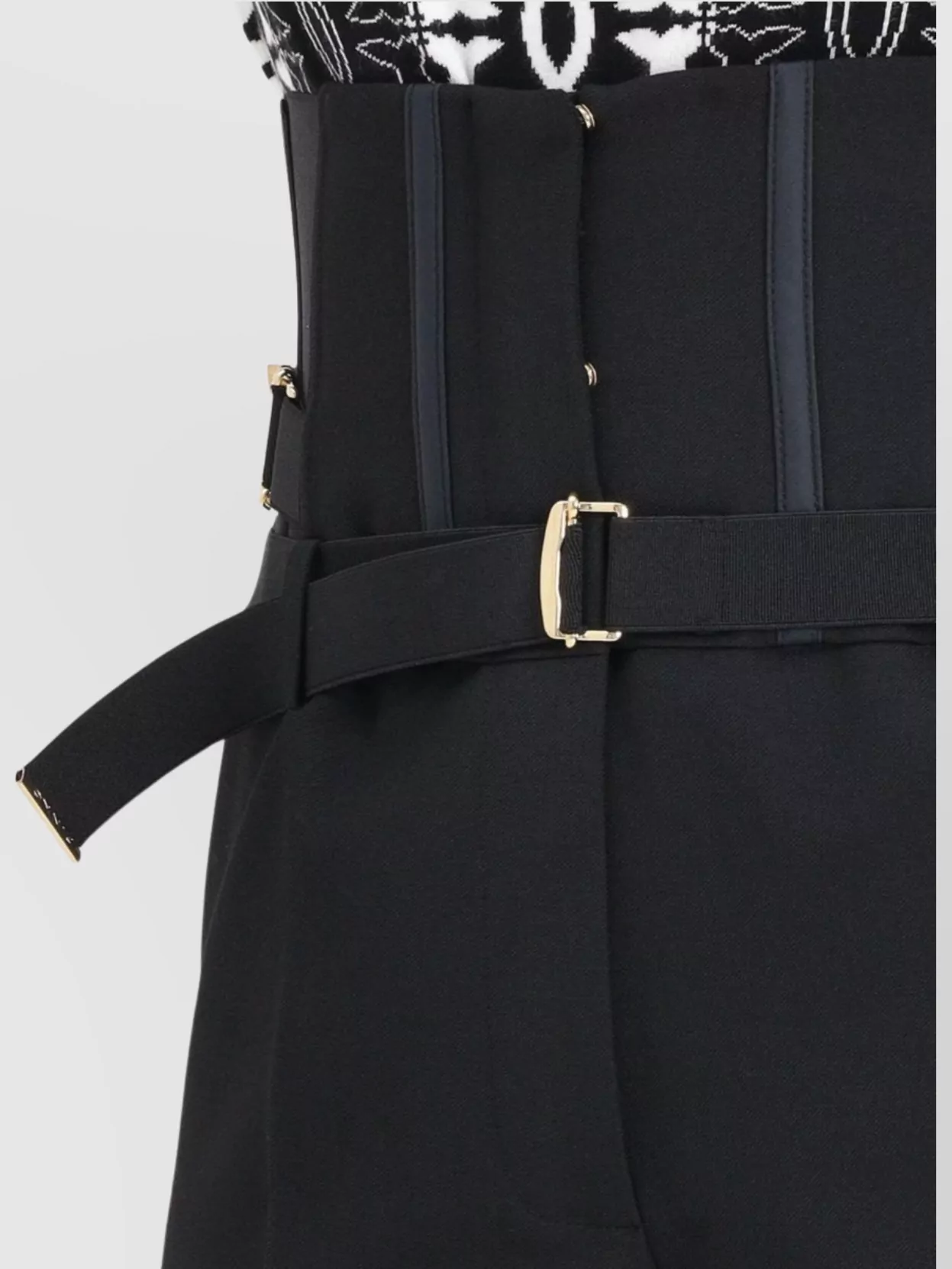 Pinko High Waist Straight Leg Trousers With Belt