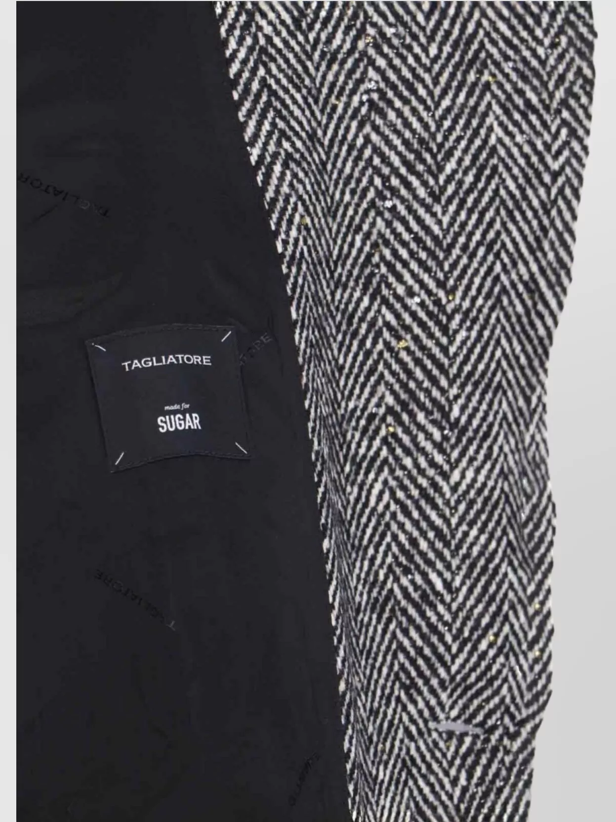 Tagliatore Buttoned Longline Jacket Notched Lapels In Gray