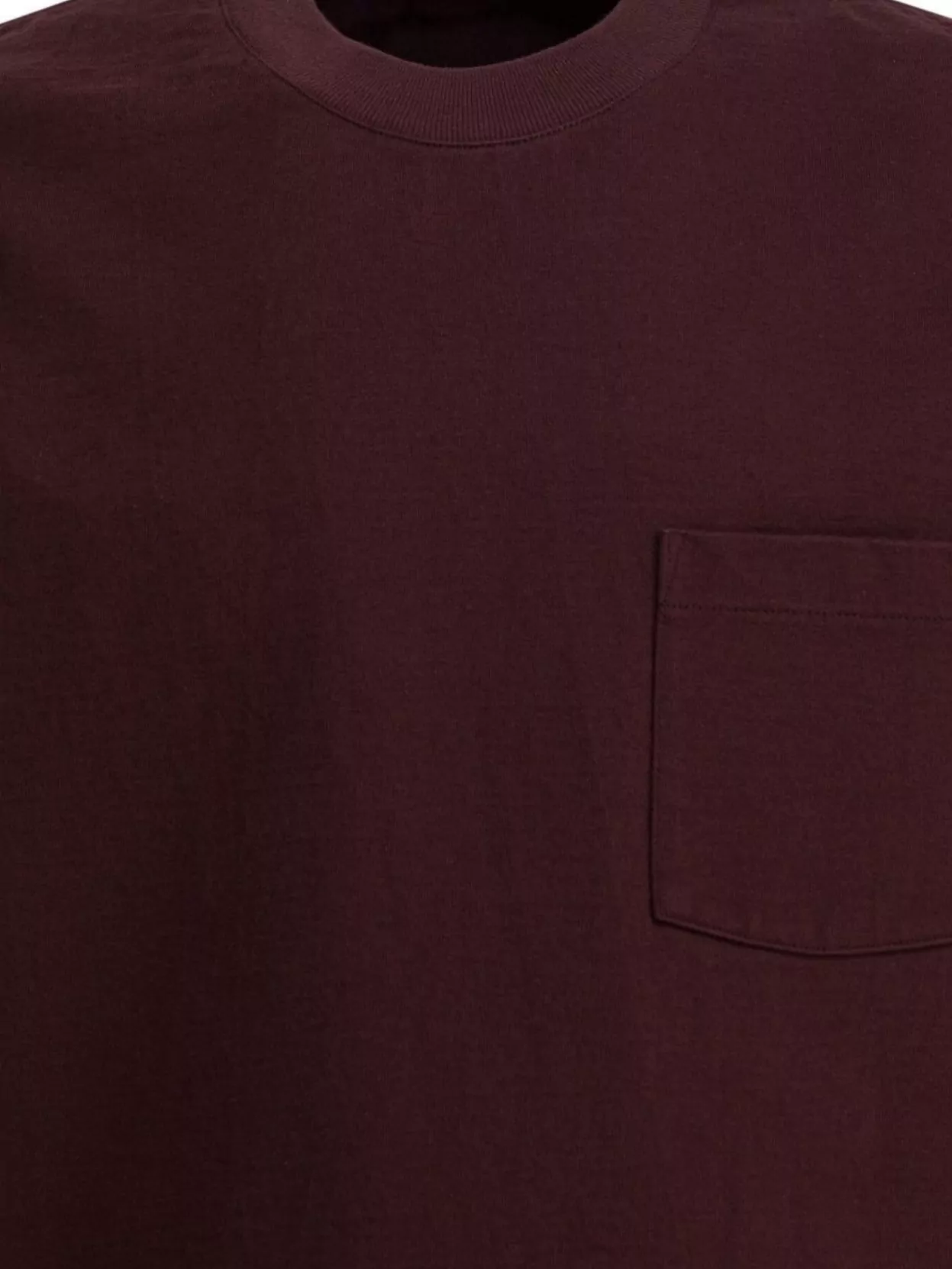 Auralee Crew Neck Cotton T-Shirt With Chest Pocket