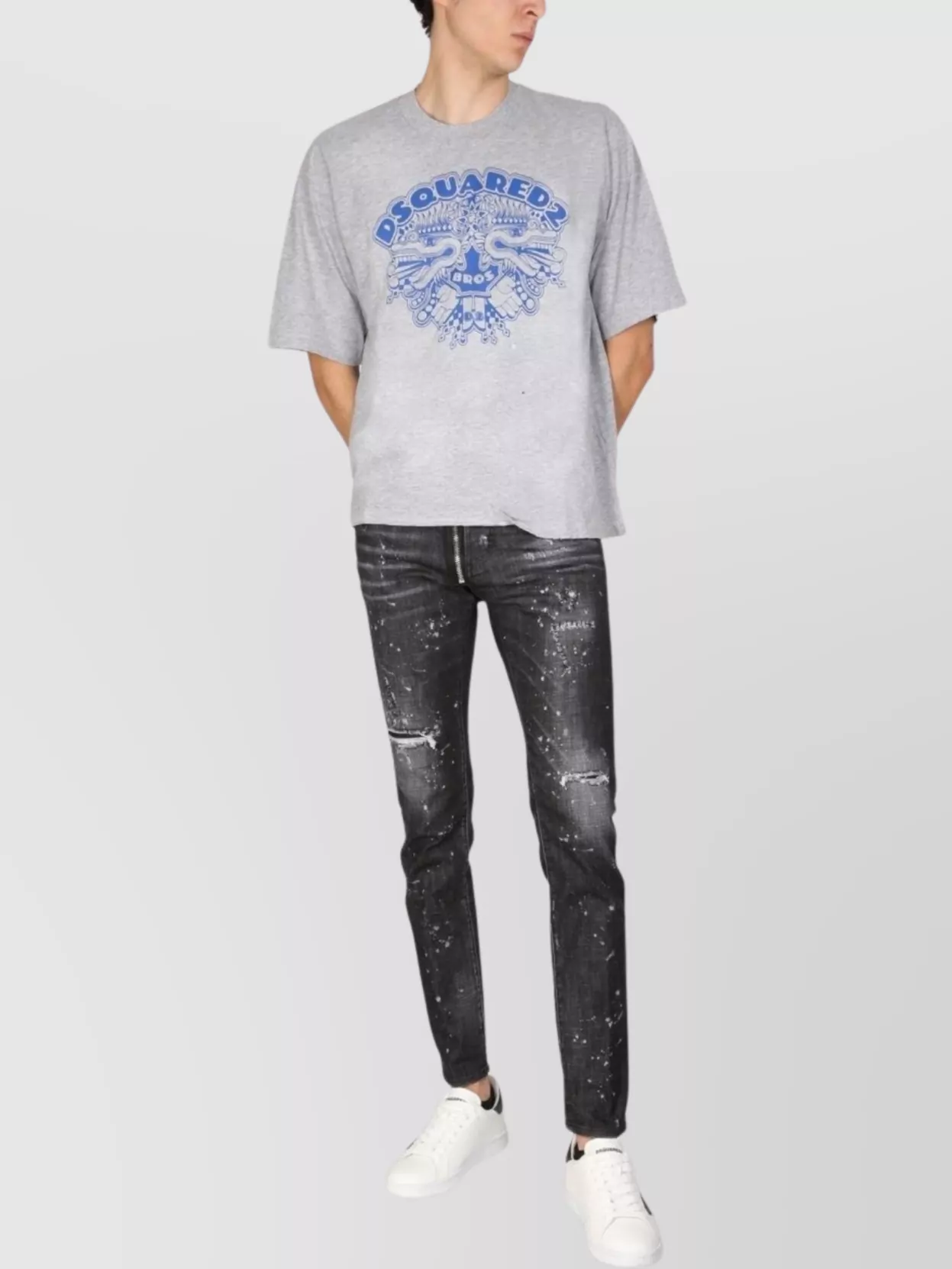 Dsquared2 Dsquared Men Dragon Bros Football T-shirt