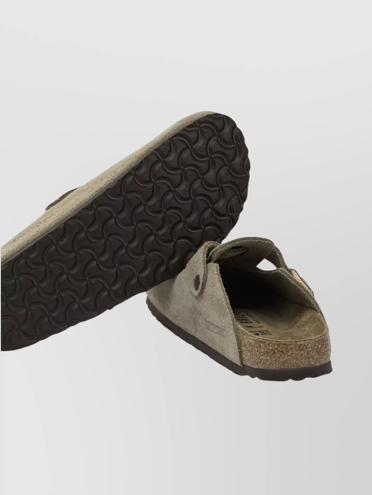 Birkenstock Suede Slip-On Sandals Textured Sole