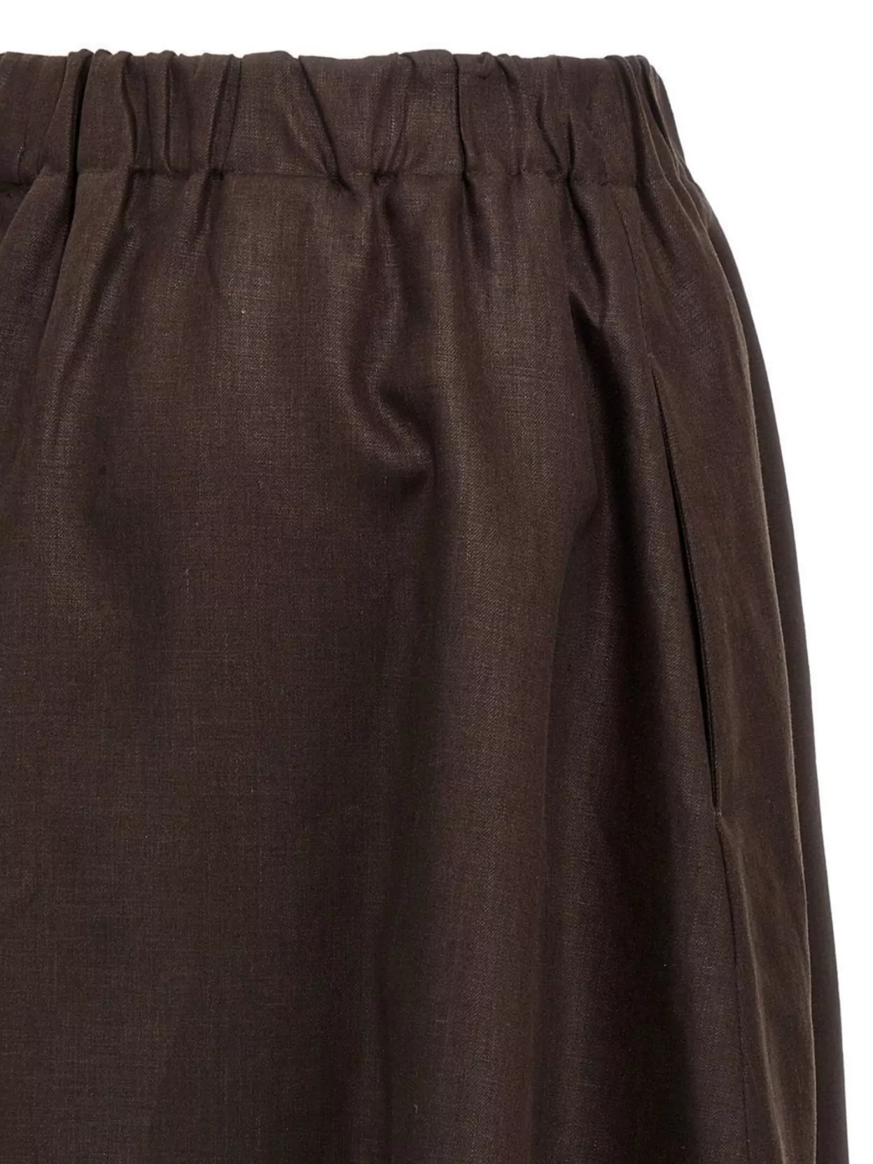 Brunello Cucinelli Elastic-waistband Midi Skirt
