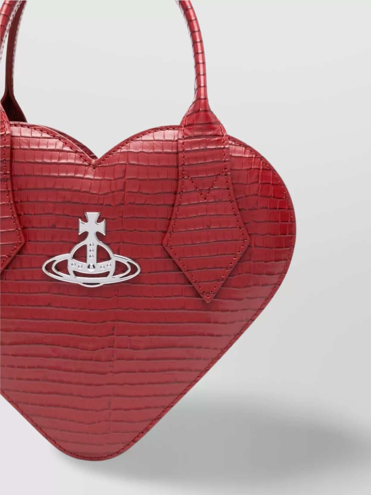 Vivienne Westwood Crocodile Heart Top Handle Bag