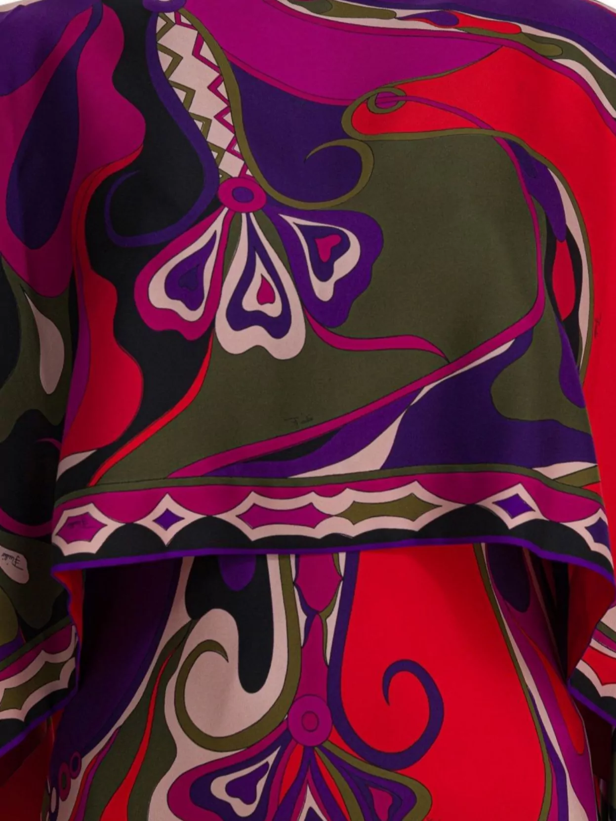 Pucci Floor-Length Dress Draped Overlay