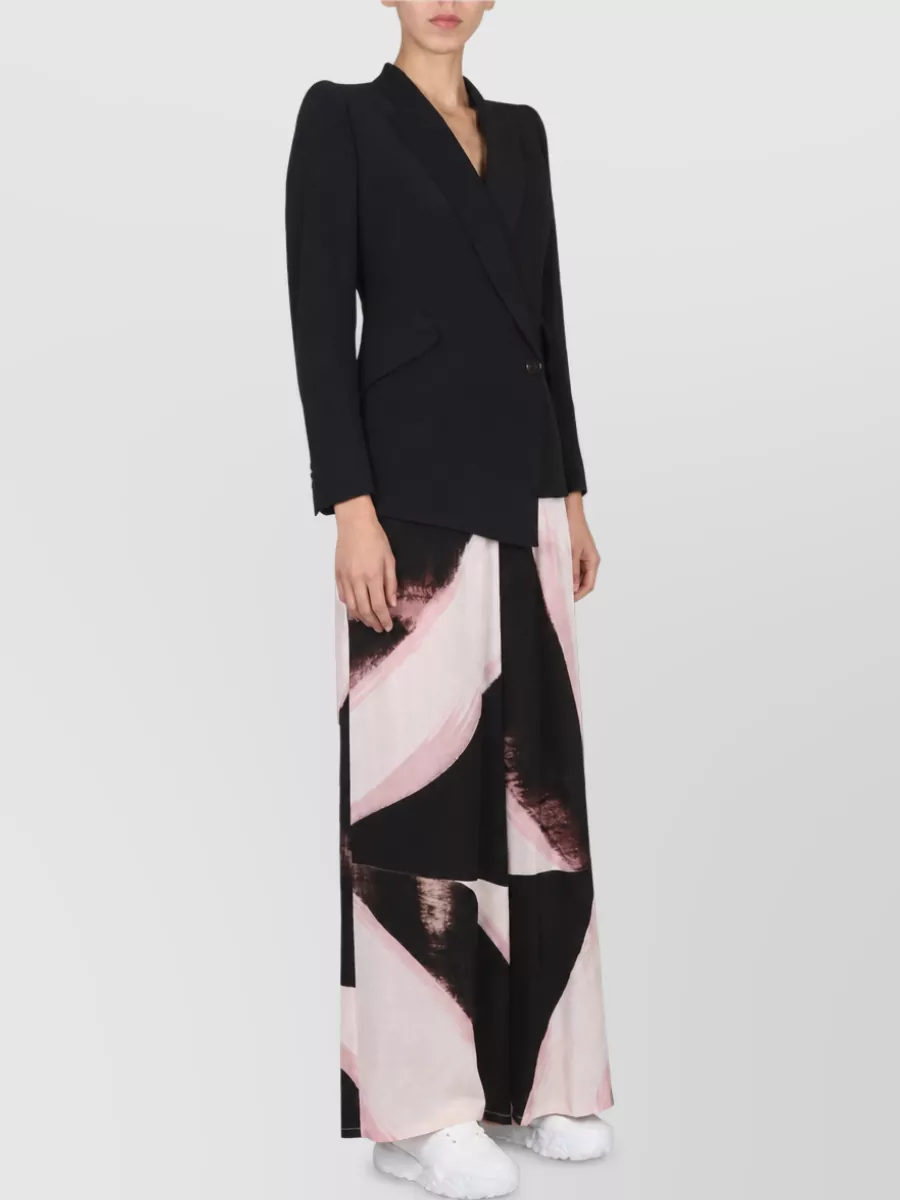 Alexander Mcqueen Silk Wide-Leg Trousers