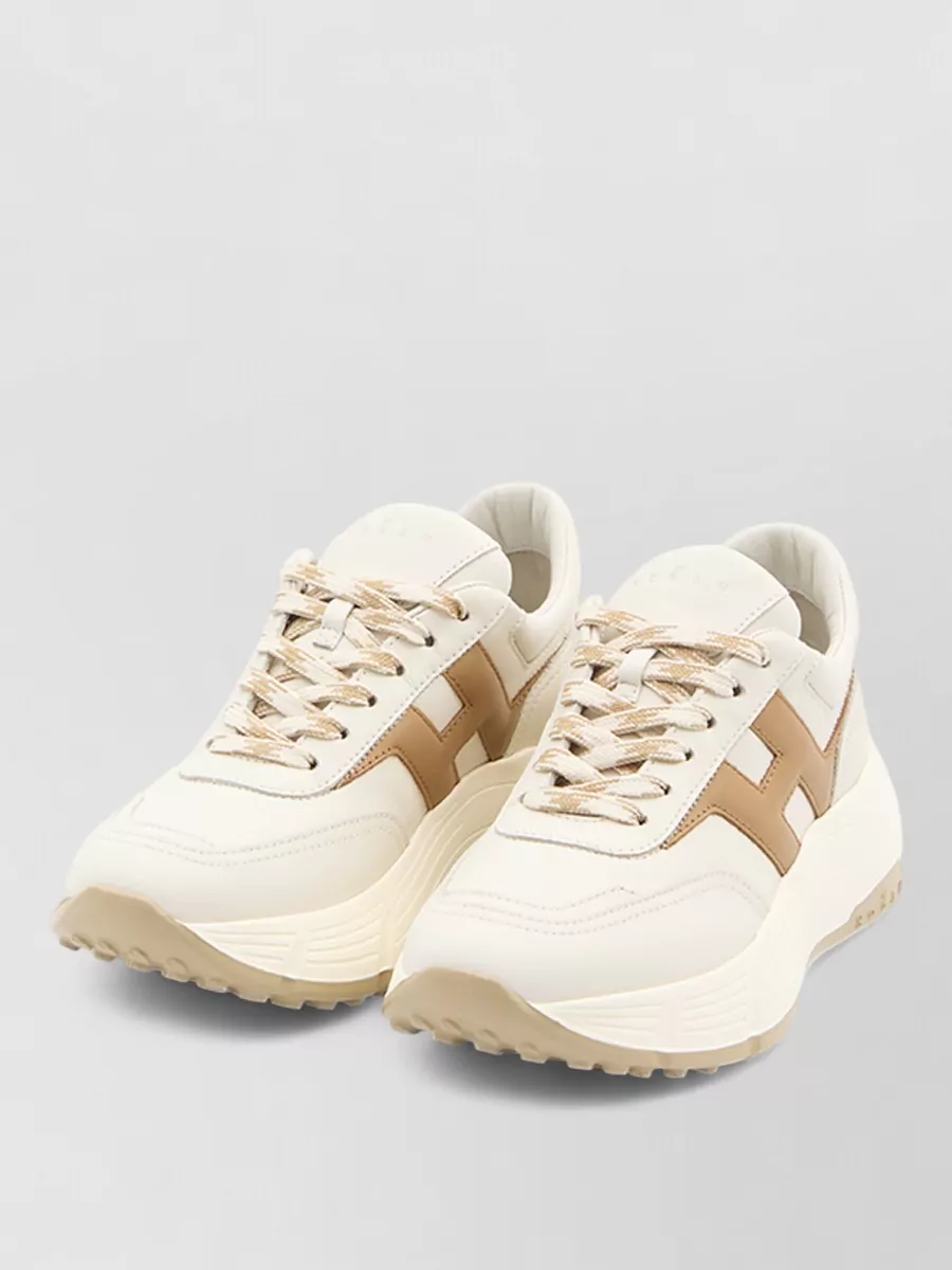 Hogan Hi Fi Leather Detail Sneakers