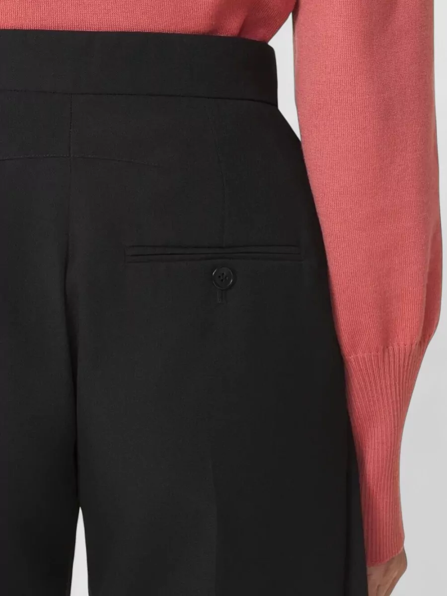 Lanvin Ruffled Straight Trousers