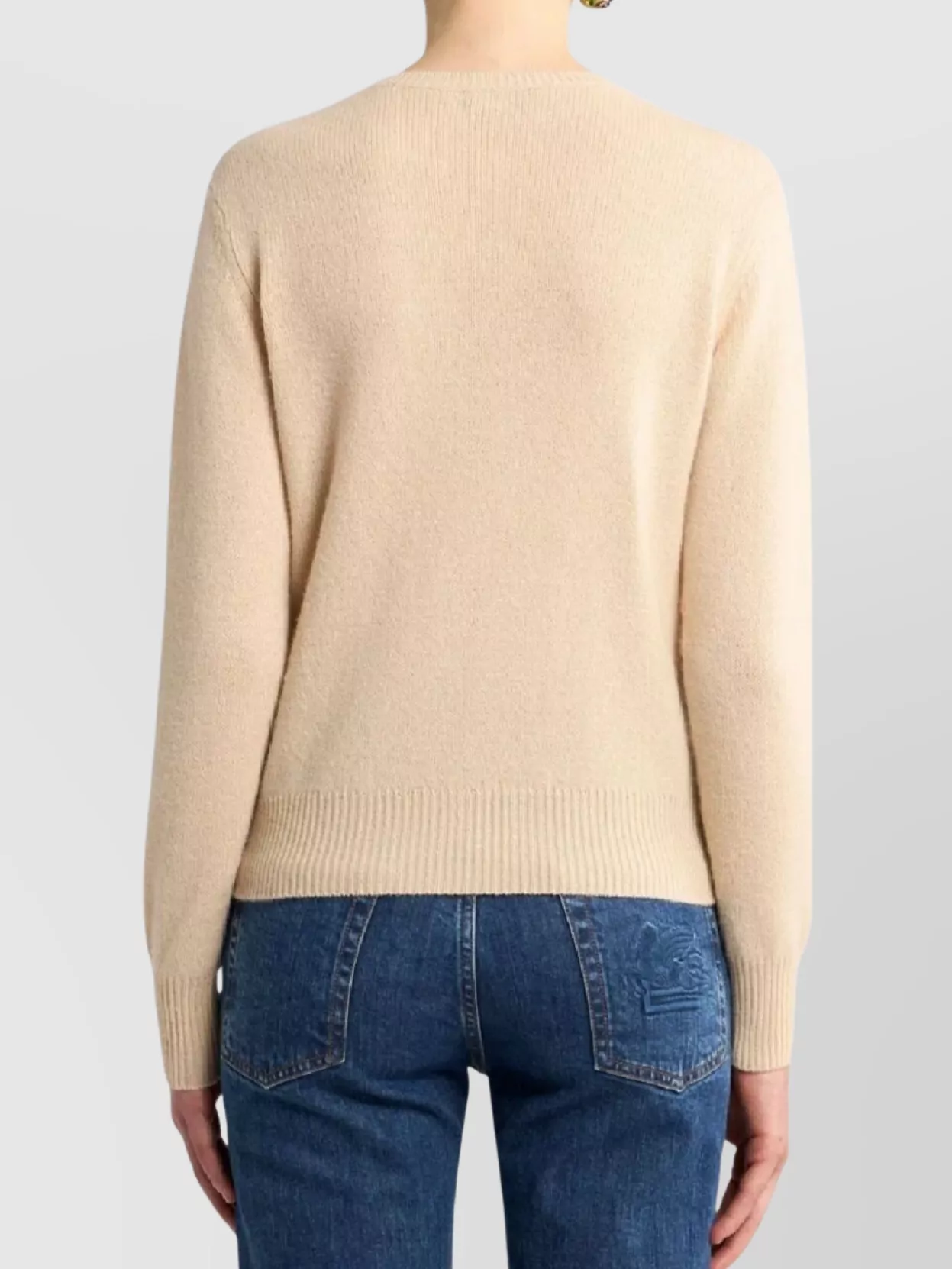 Etro Crew Neck Embroidered Knitwear Top