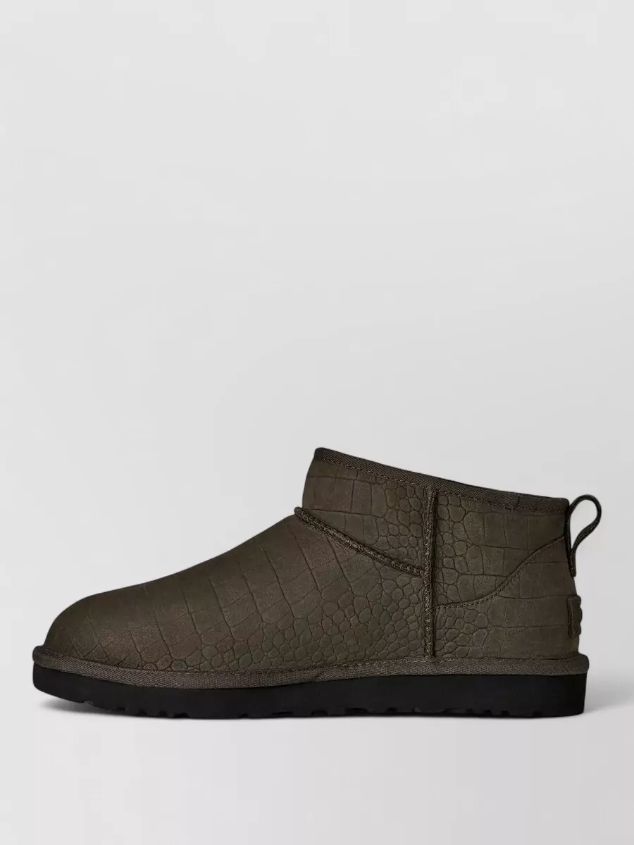 Ugg Leather Classic Ultra Mini Ankle Boots
