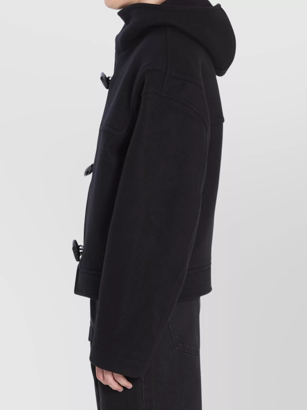 Jacquemus Oversized Hooded Wool Coat