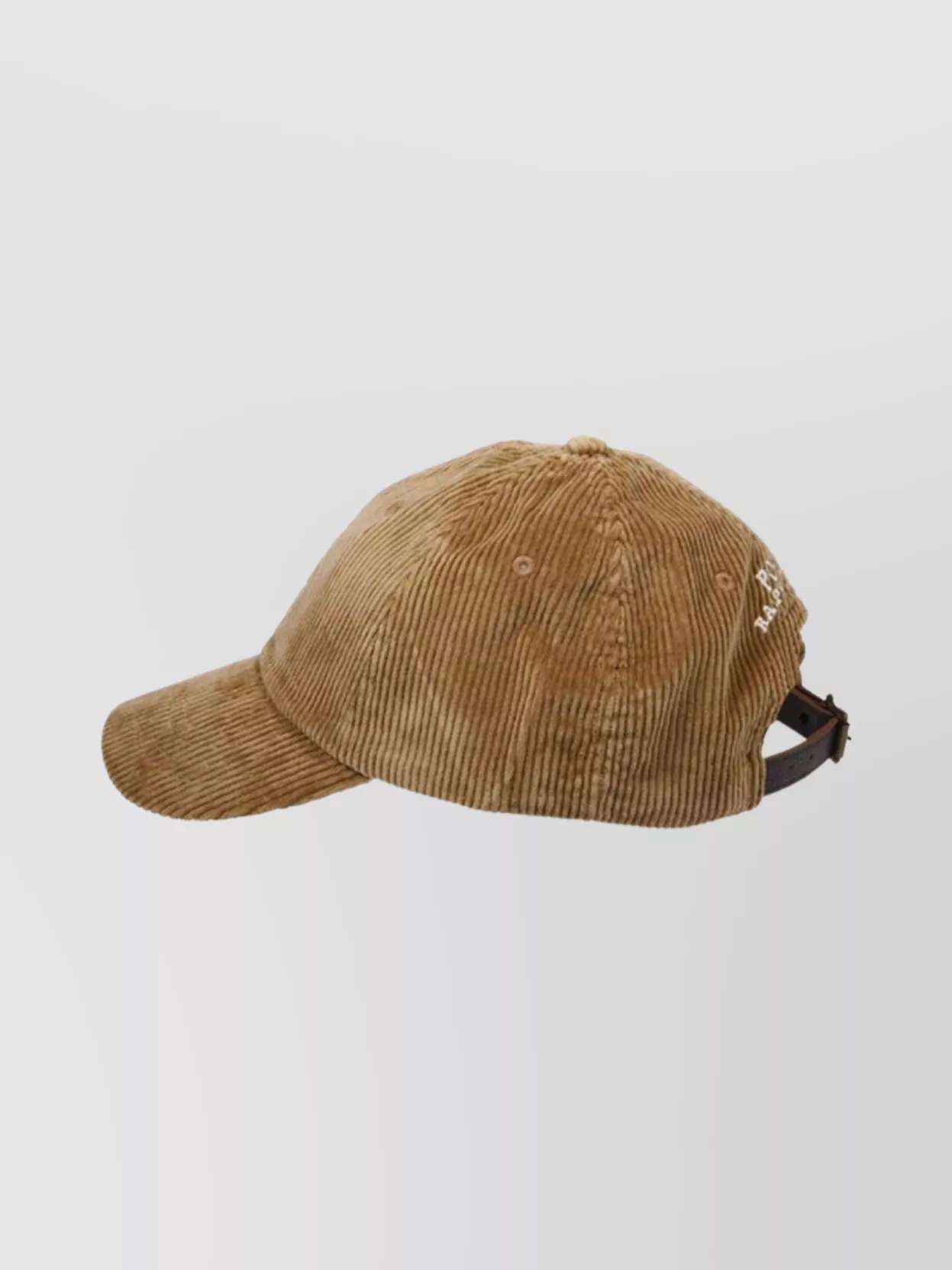 Ralph Lauren Curved Brim Corduroy Baseball Cap With Adjustable Strap