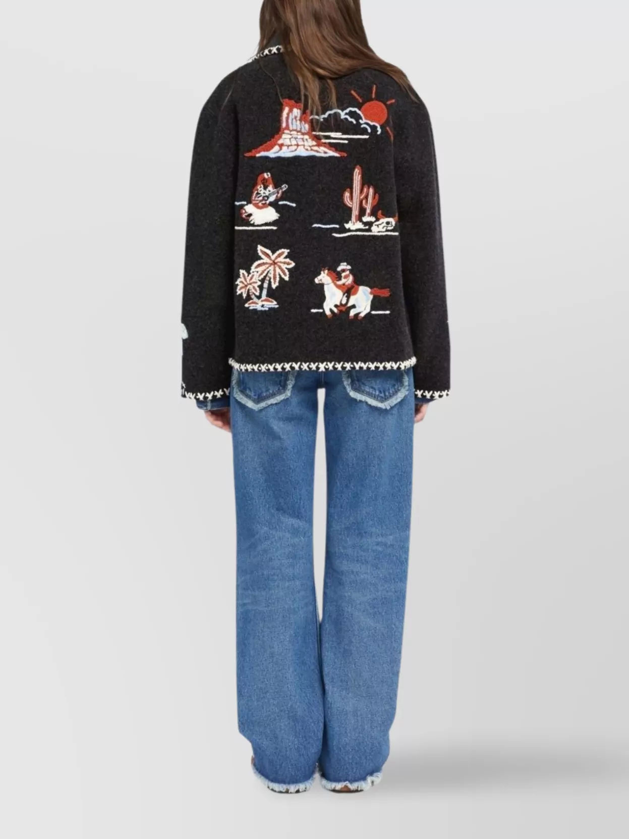 Alanui Embroidered Jacket Front Pockets