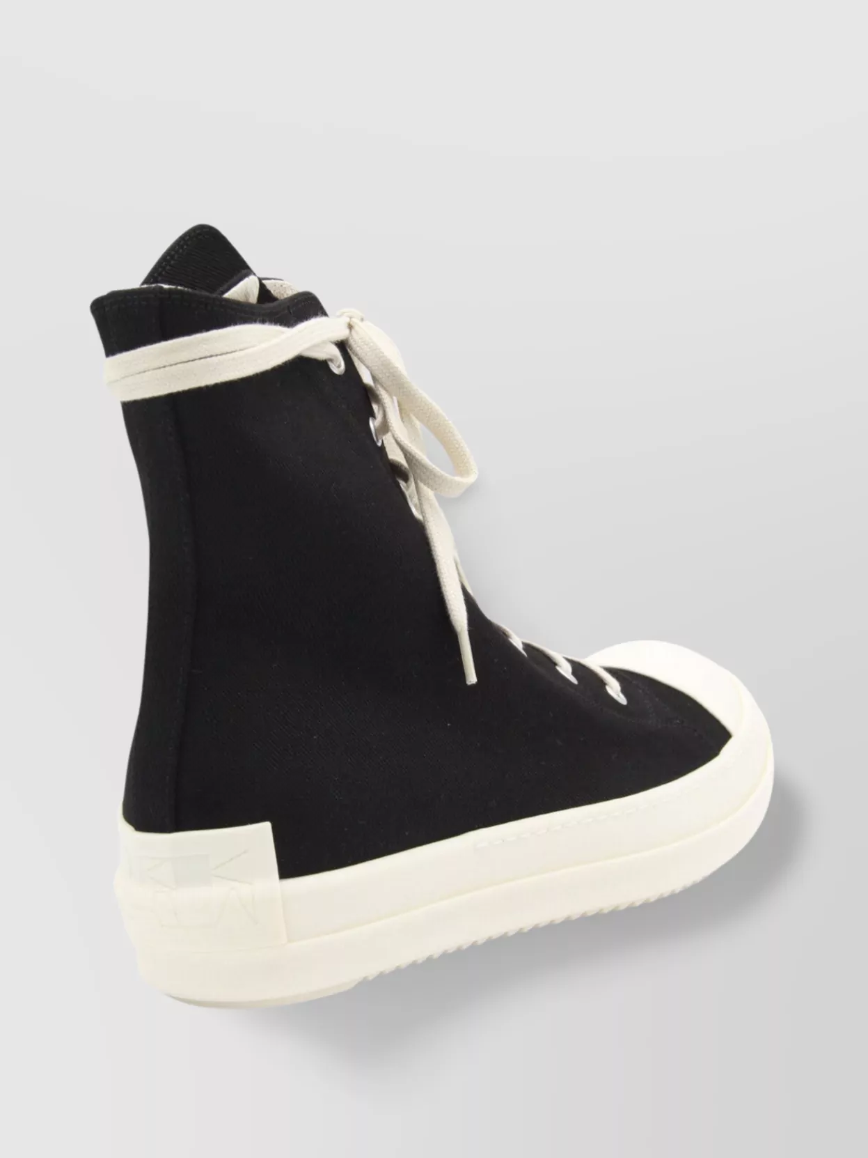 Rick Owens Drkshdw High-top Round Toe Rubber Sole Sneakers