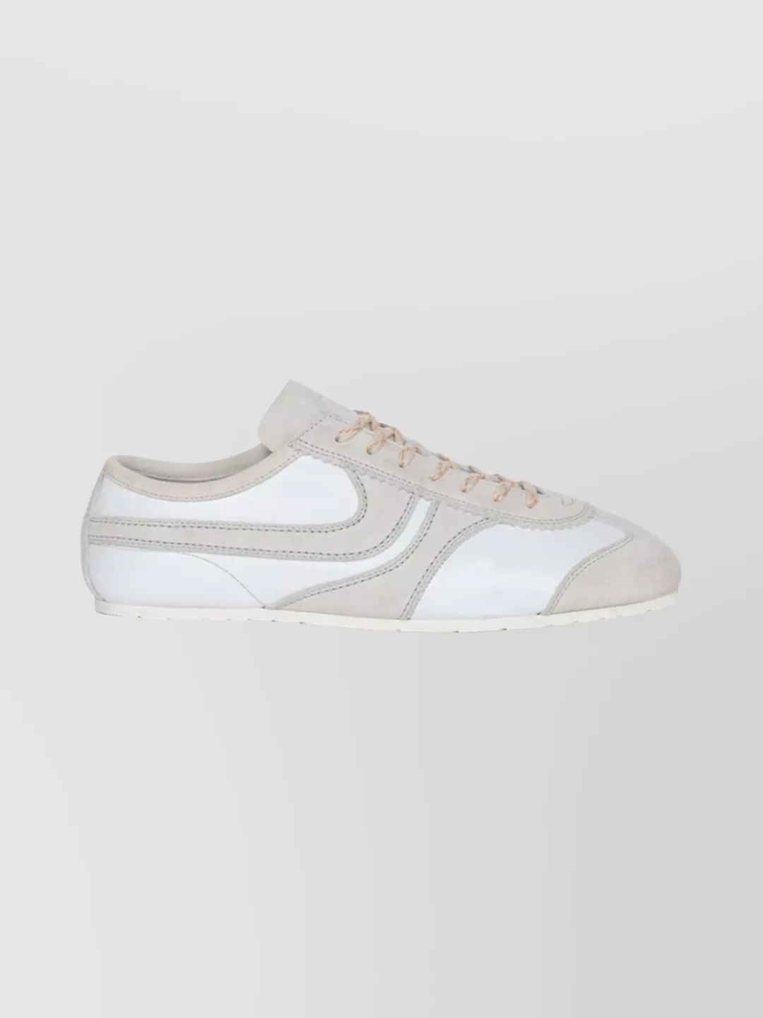 Dries Van Noten Low-Top Suede Sneakers Round Toe Design