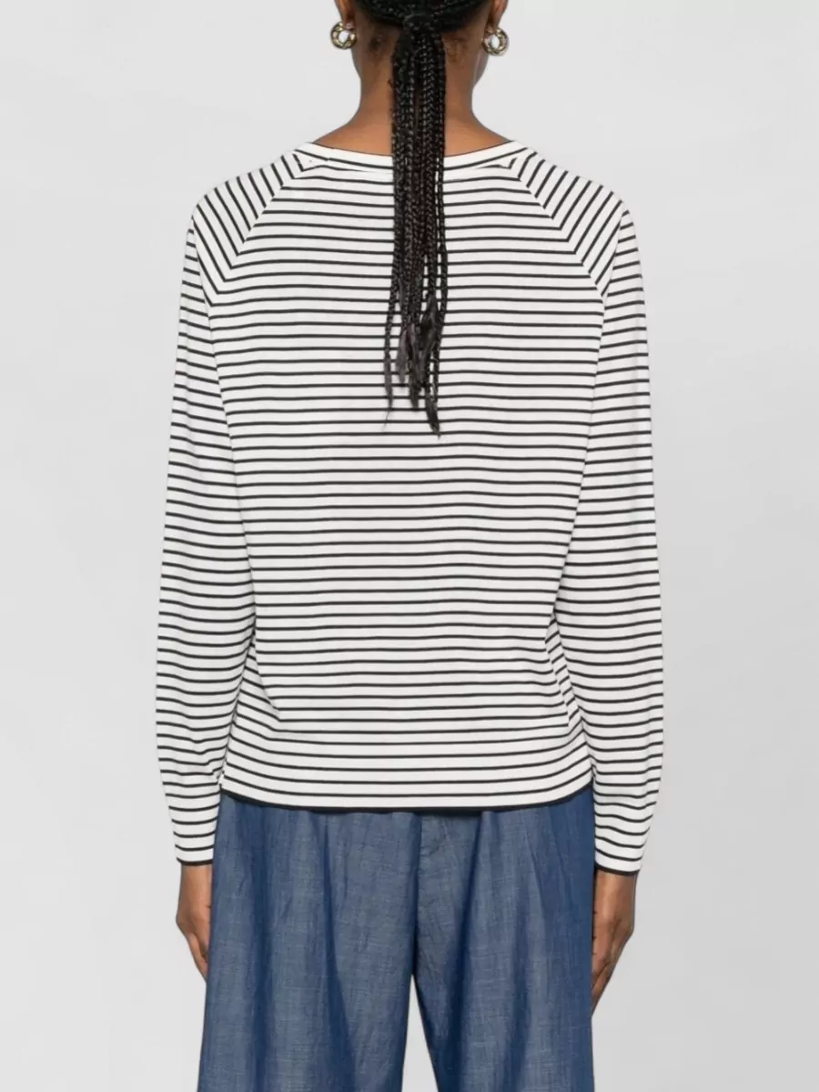 Herno Striped Crew Neck Long-Sleeve Sweatshirt