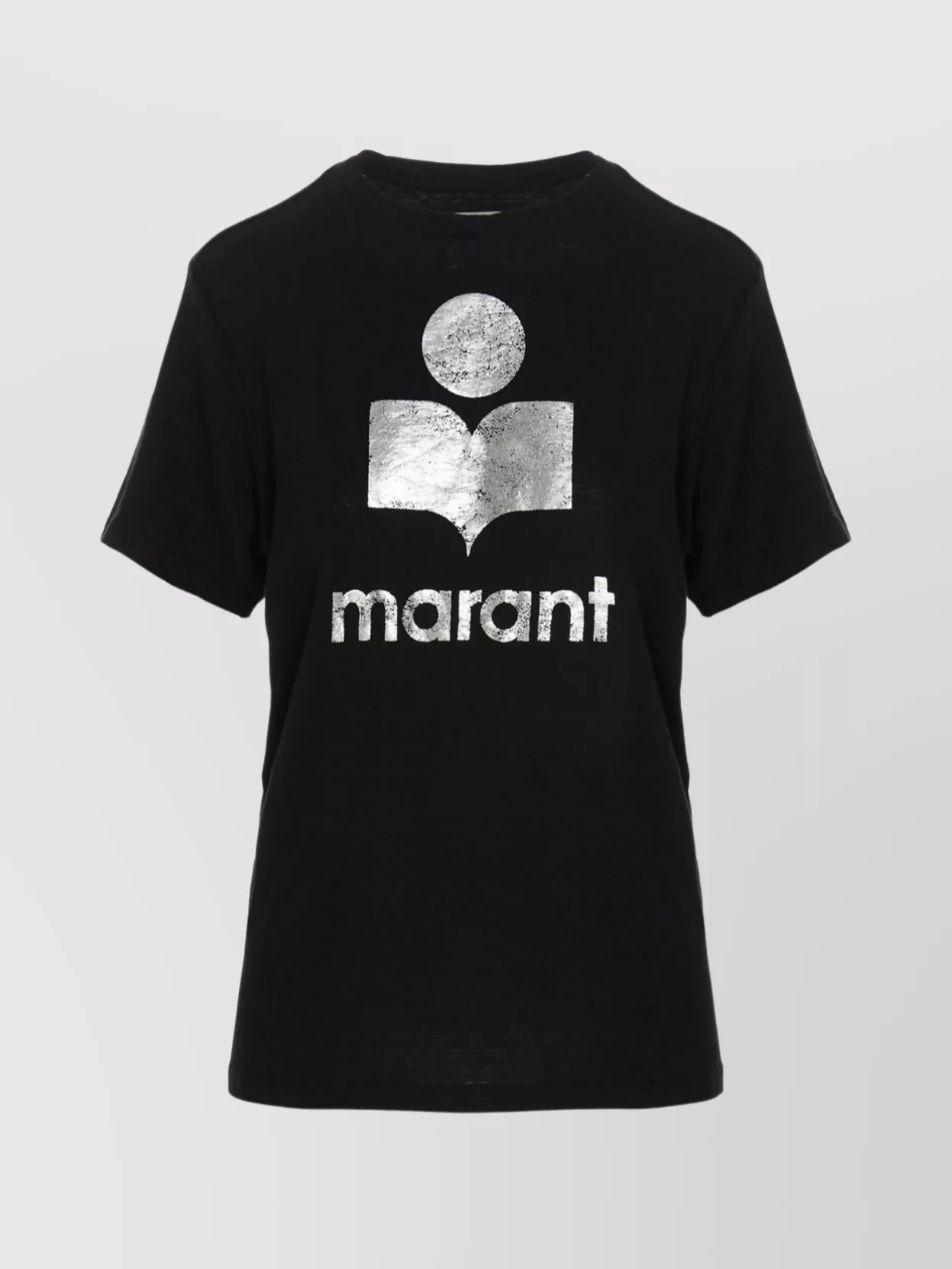 Shop Isabel Marant Étoile 'shine' Metallic Print Crew Neck T-shirt